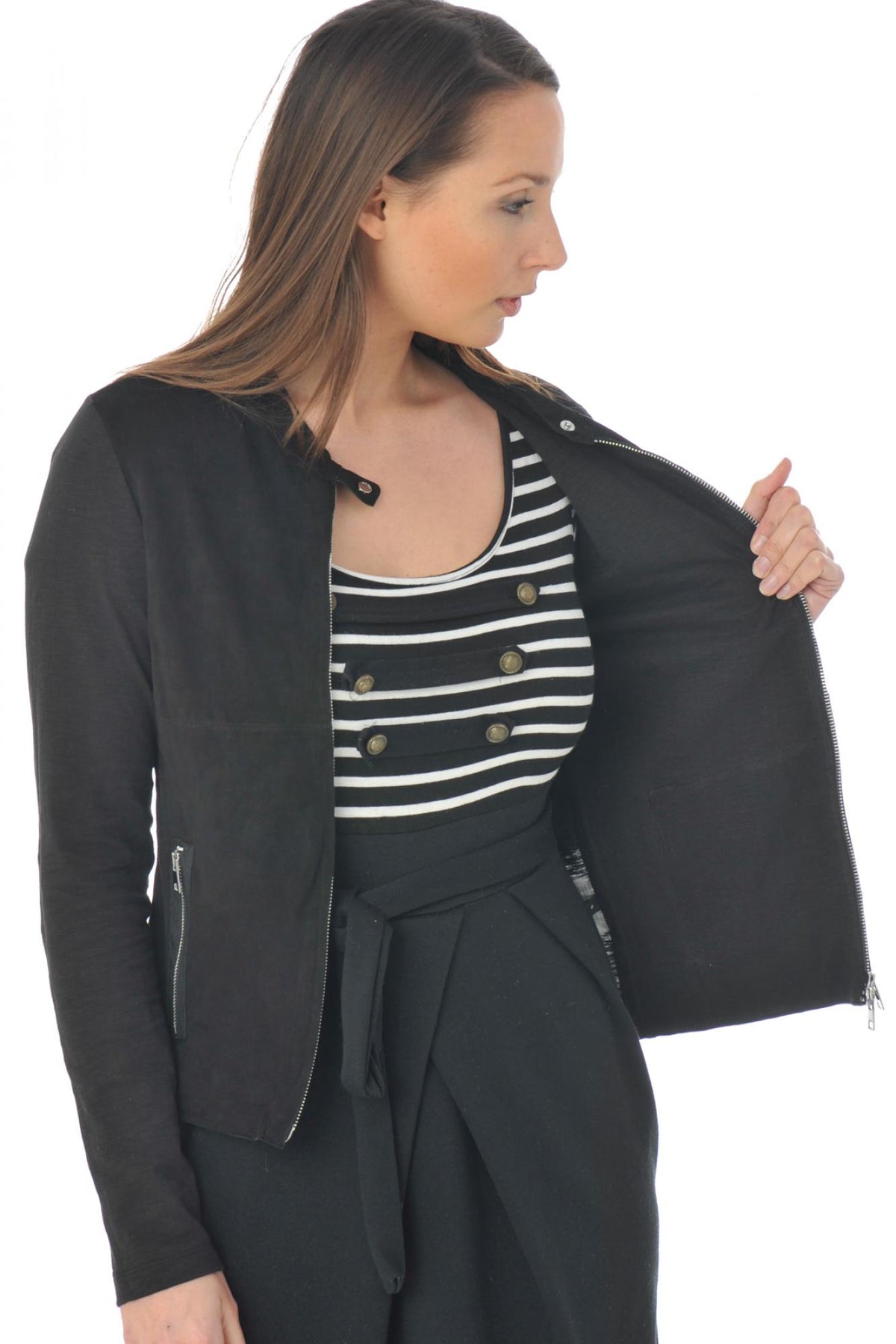 Small lightweight bi-material jacket - Image n°7