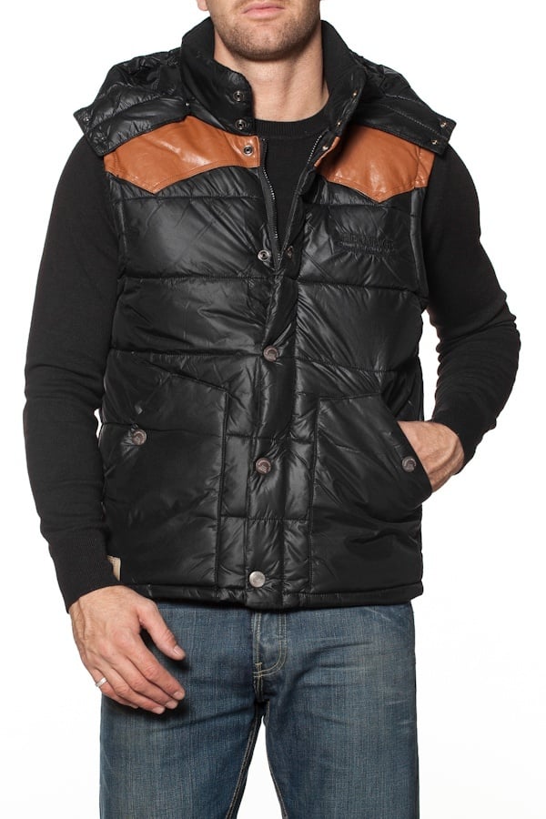 Sleeveless down jacket PEPE JEANS black - Image n°1