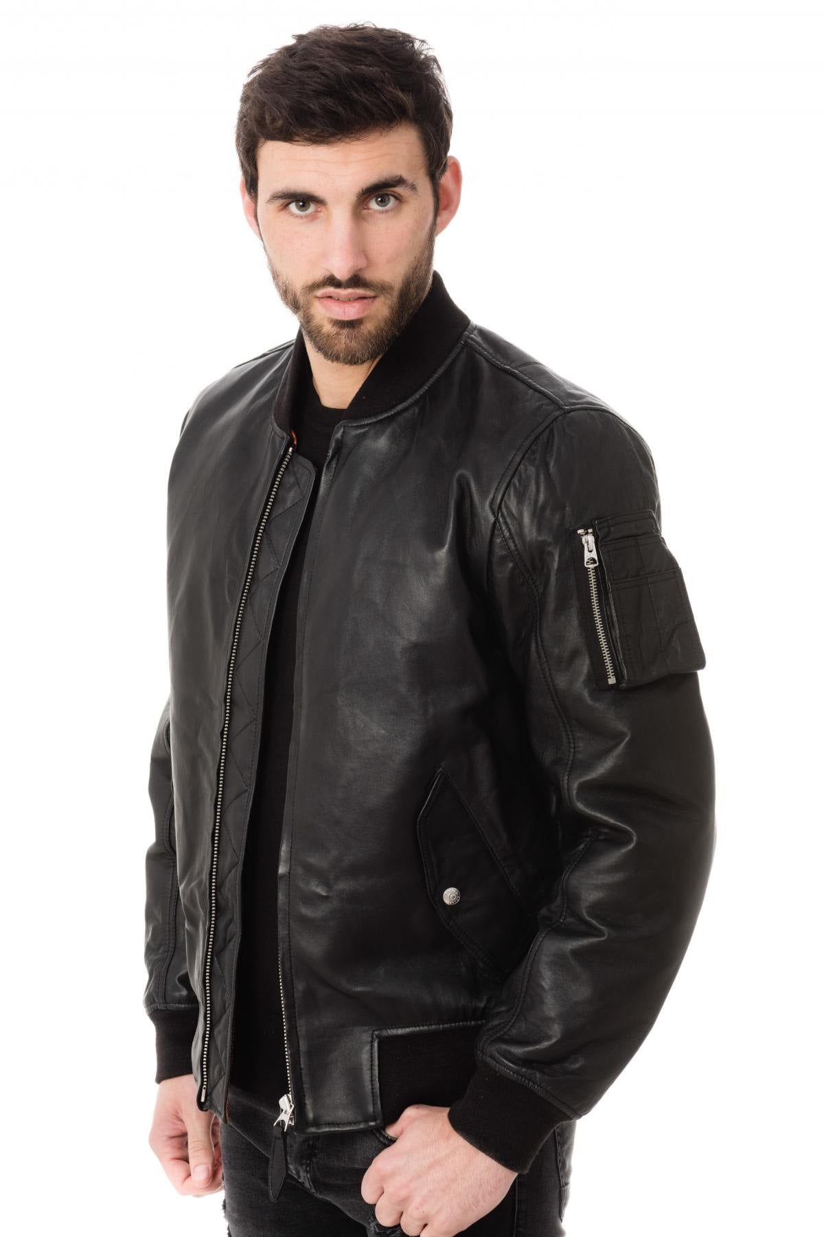  Schott sheepskin leather bomber - Image n°3