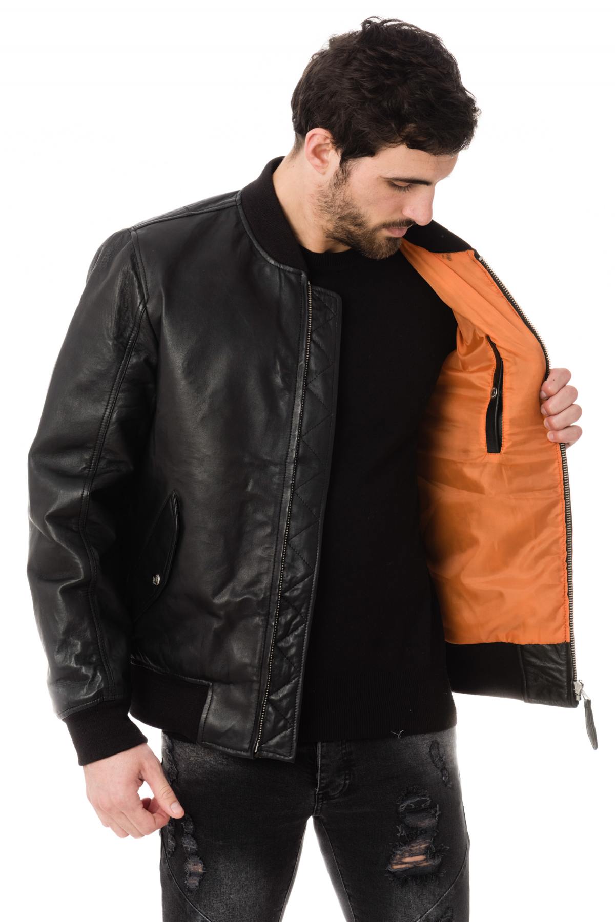  Schott sheepskin leather bomber - Image n°5