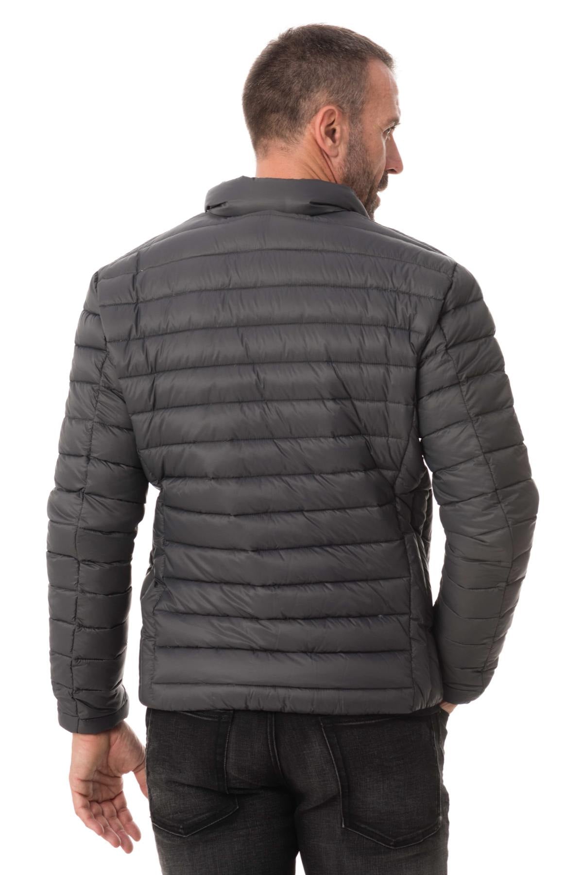 Schott light anthracite down jacket - Image n°5