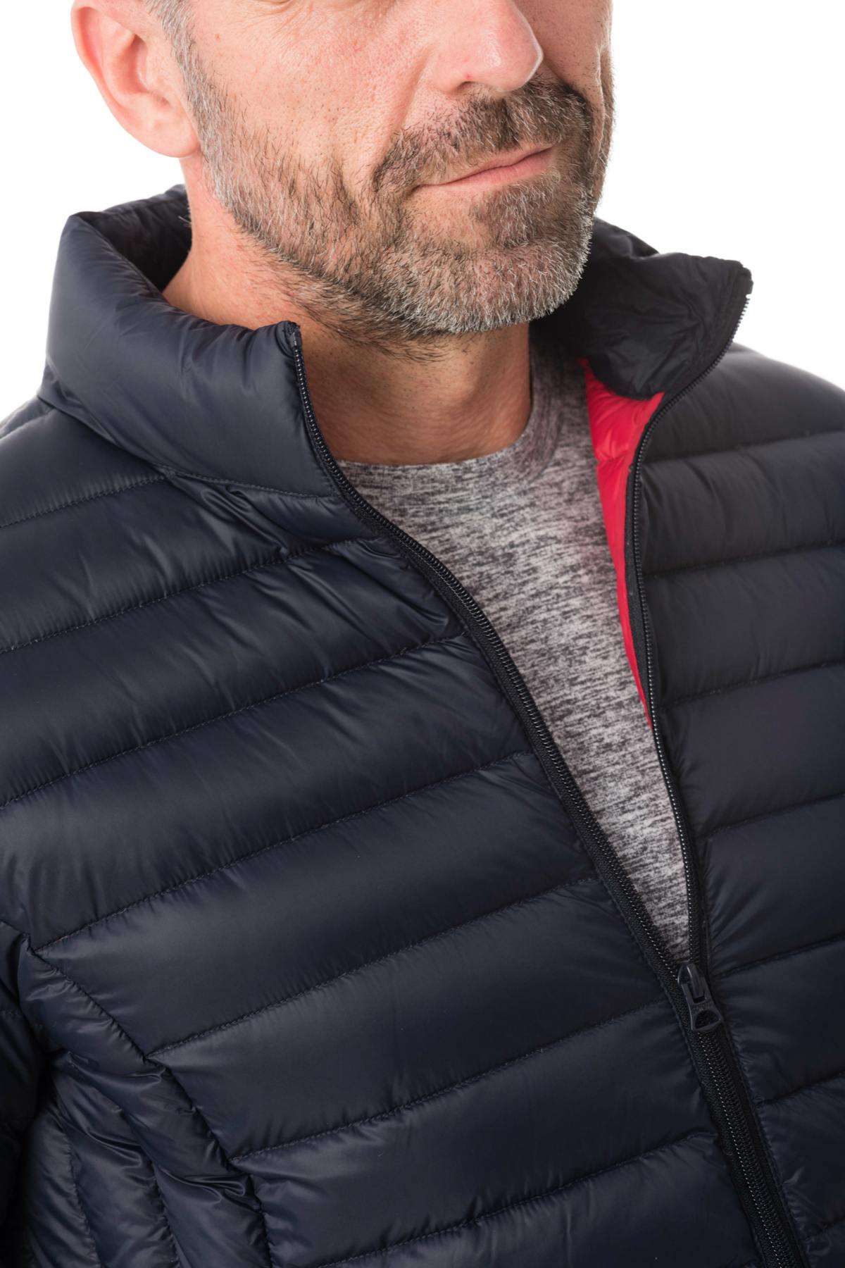 Schott light navy blue down jacket - Image n°6