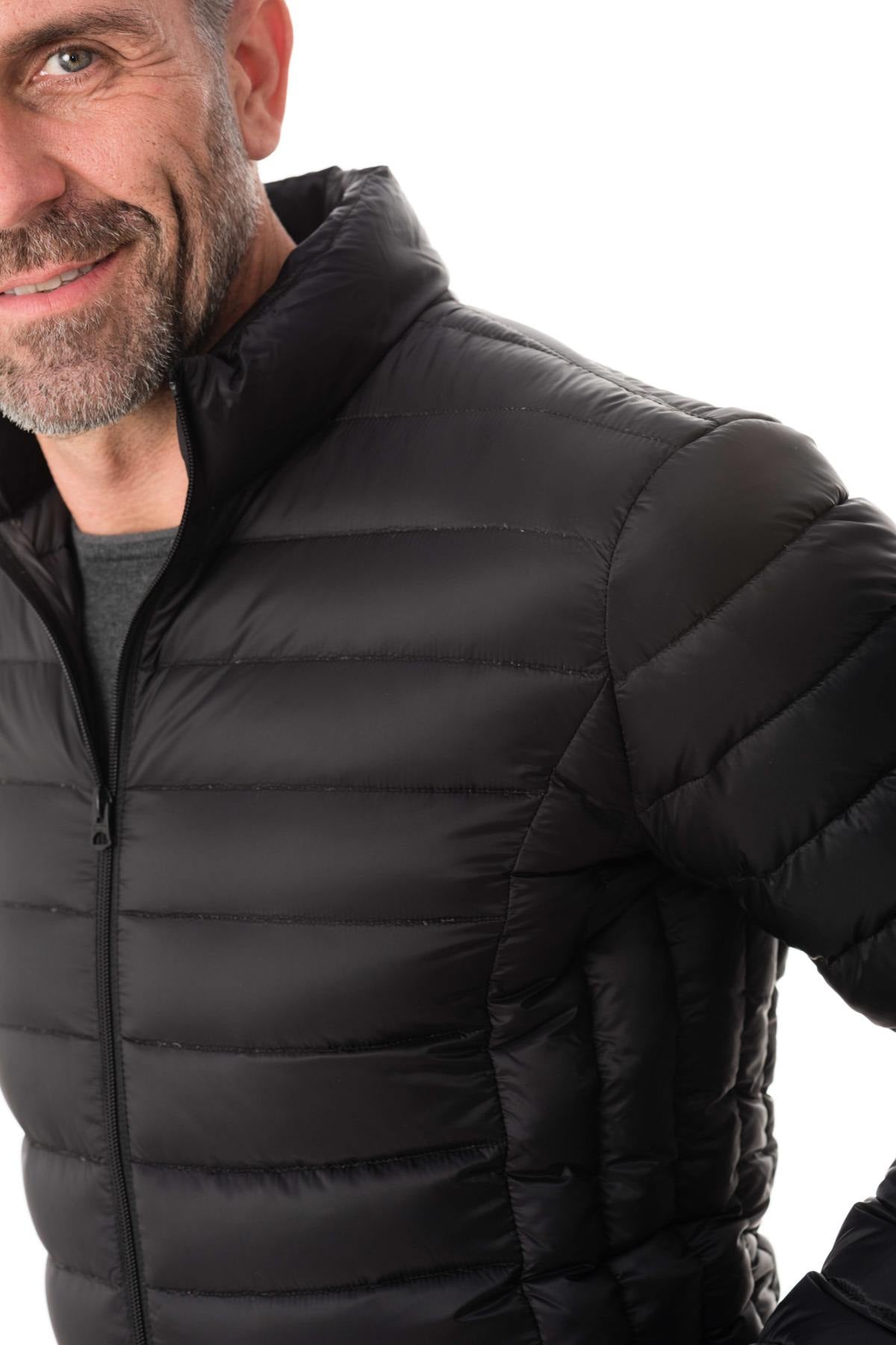 Schott black lightweight down jacket - Image n°6