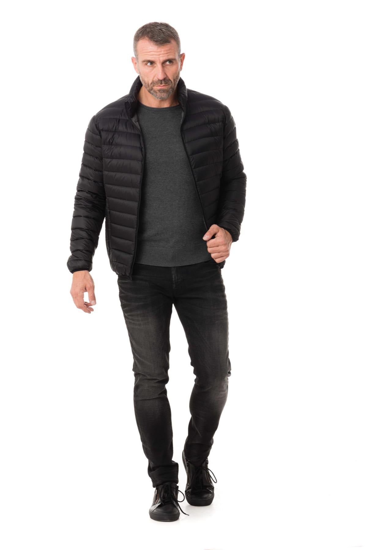 Schott black lightweight down jacket - Image n°2