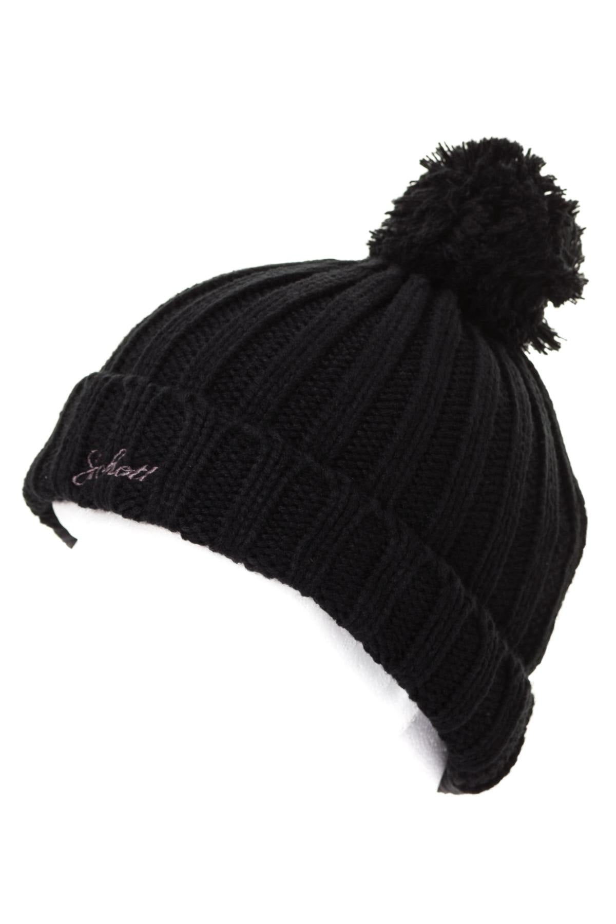 Men's knitted hat with pompom - Image n°1