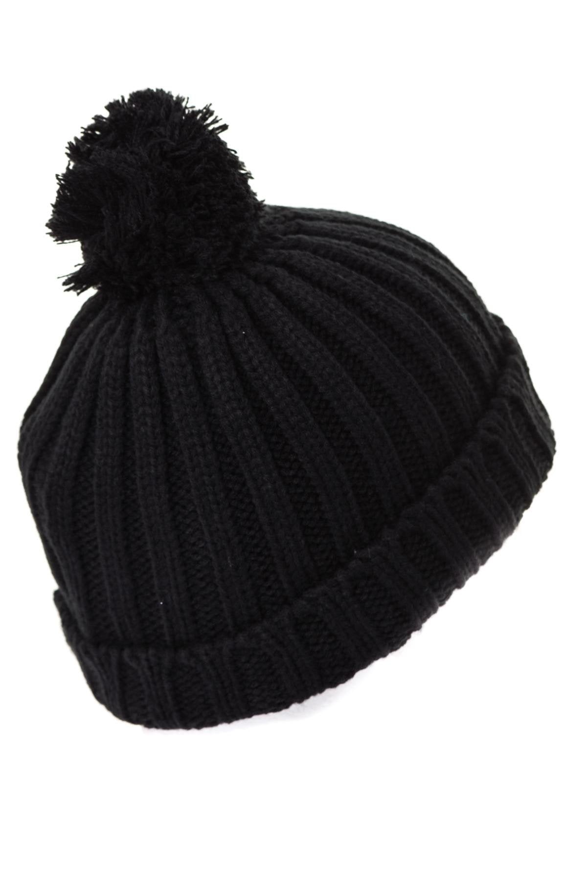 Men's knitted hat with pompom - Image n°2