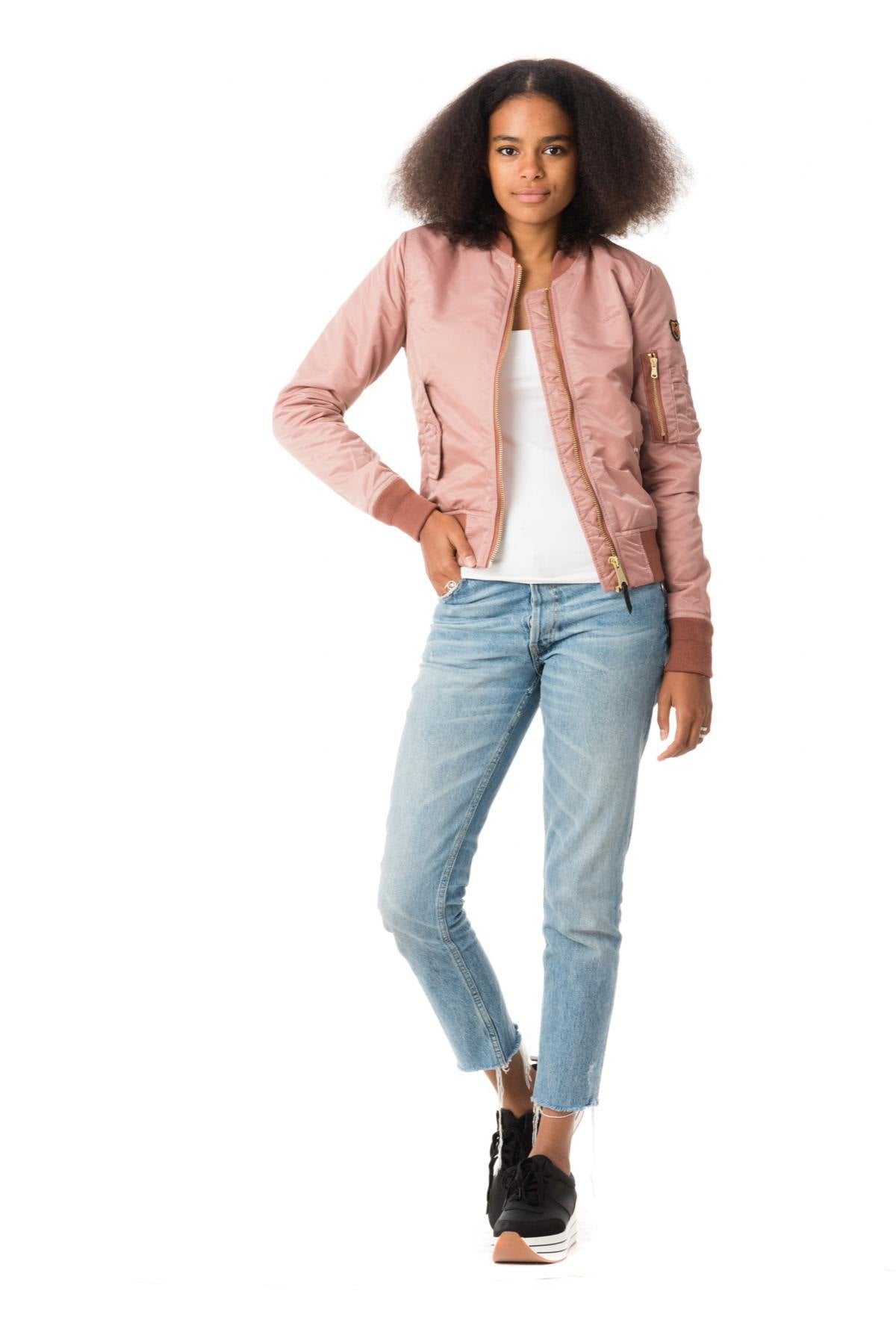 Schott women's pink bomber jacket - Image n°2