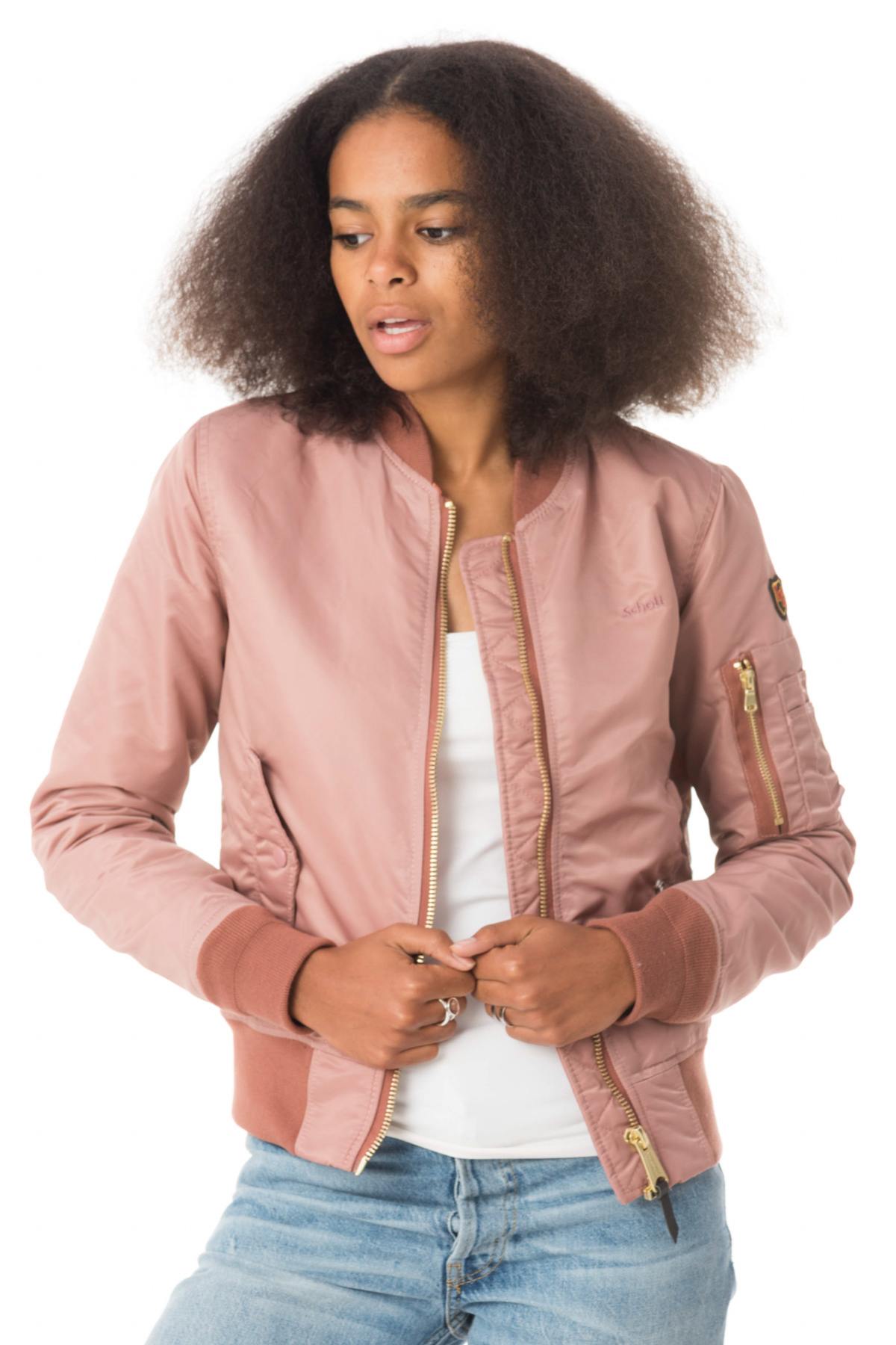 Schott women's pink bomber jacket - Image n°4