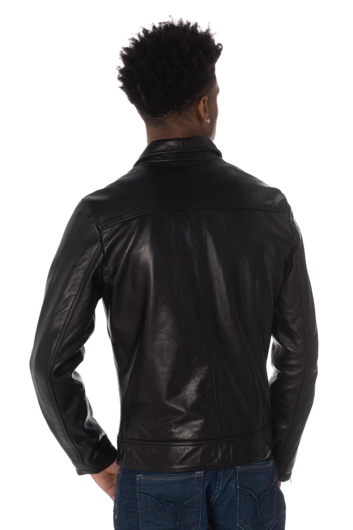 Schott men's cowhide leather jacket - Image n°4