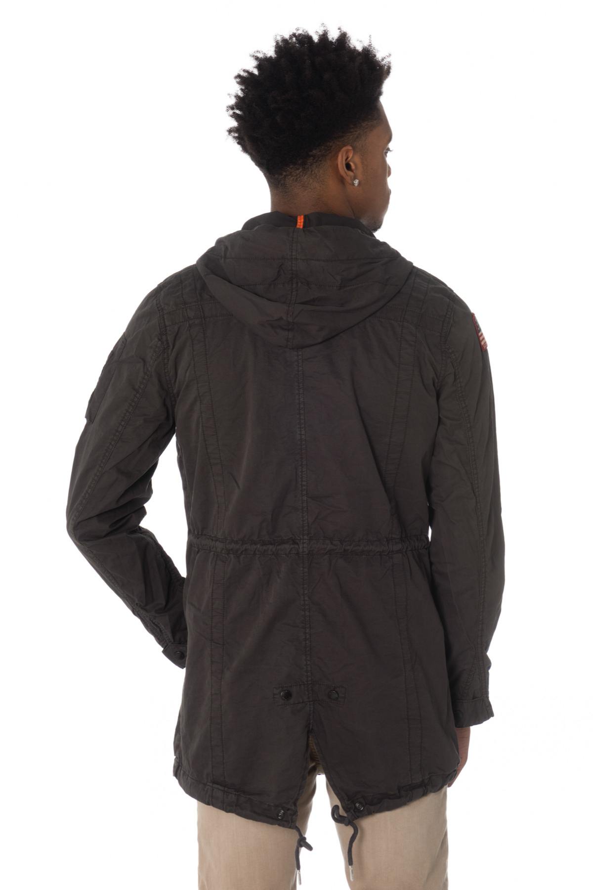 Schott men's fine and light gray parka - Image n°5