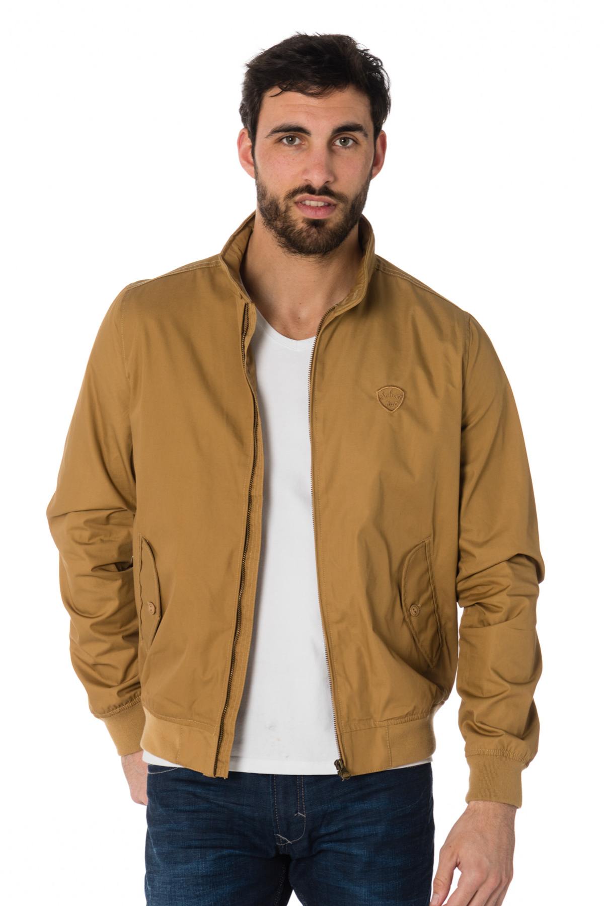 Schott men's jacket in gold color - Image n°3