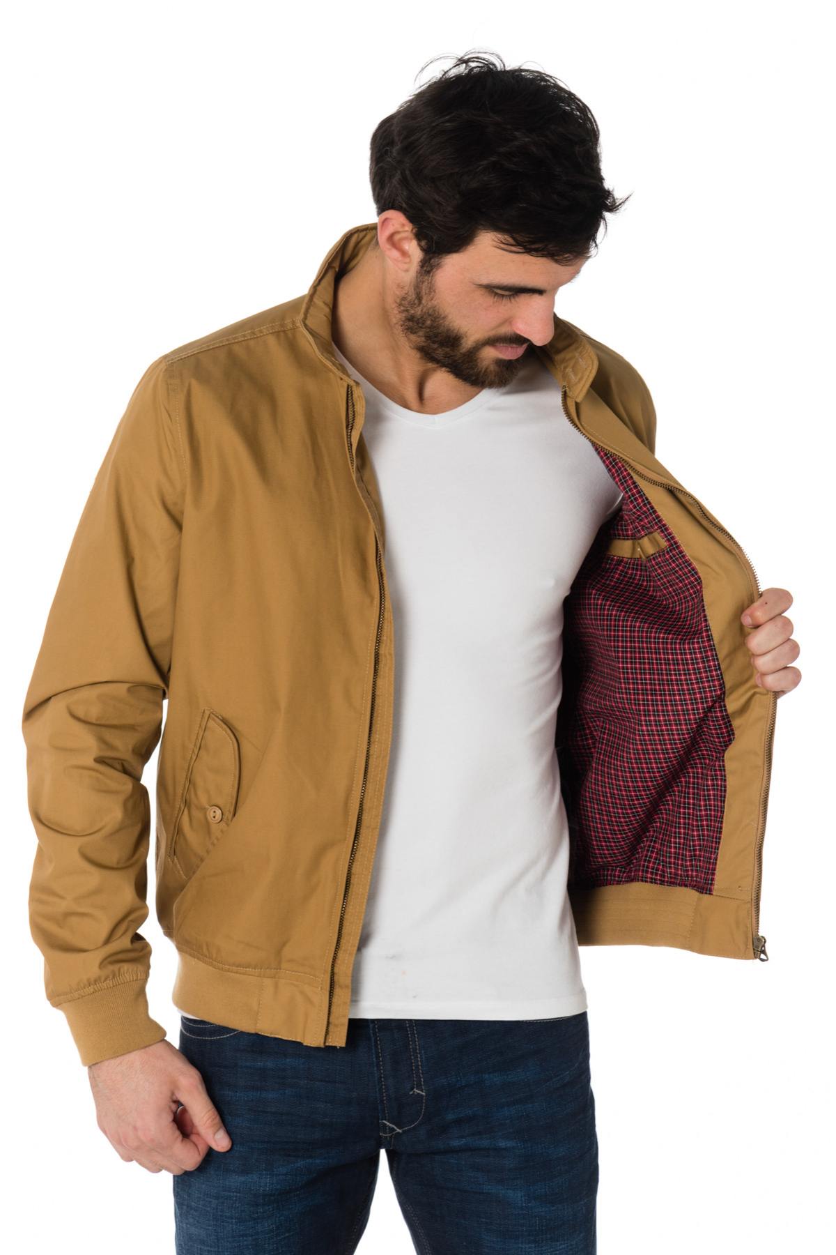 Schott men's jacket in gold color - Image n°4