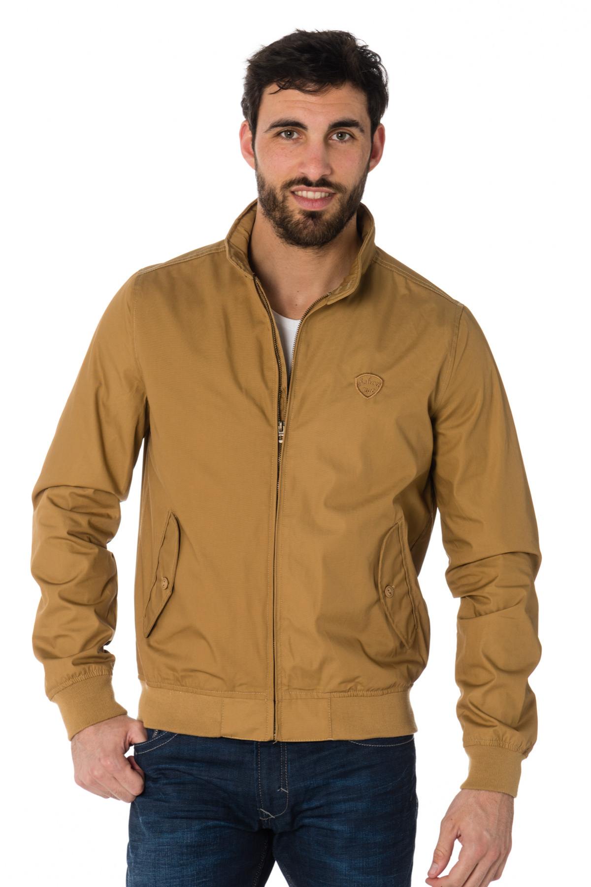 Schott men's jacket in gold color - Image n°1