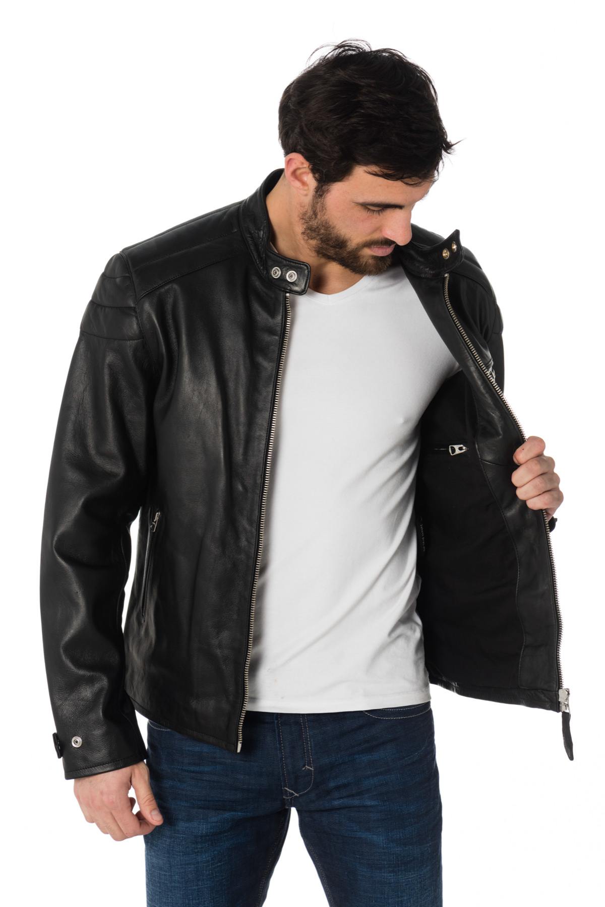 Schott men's biker jacket - Image n°3