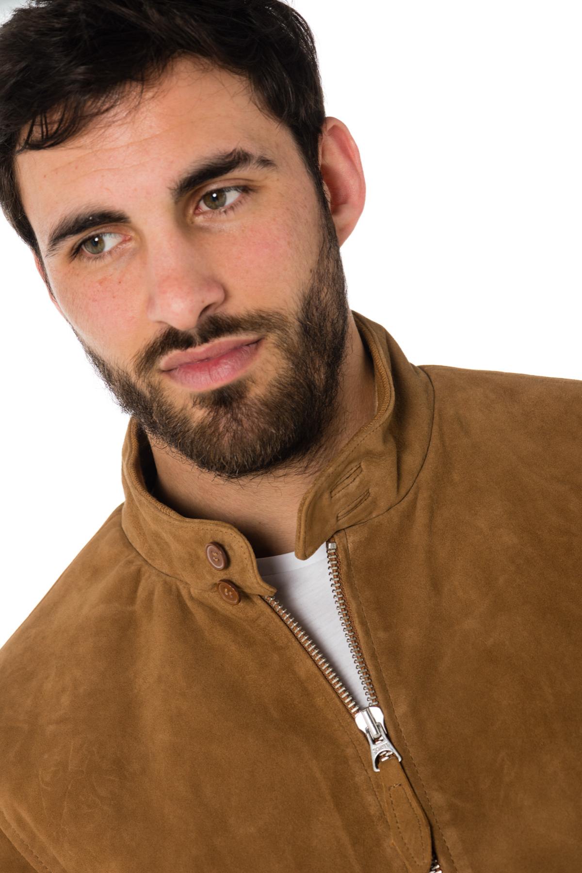  Schott beige goat suede bomber jacket - Image n°6