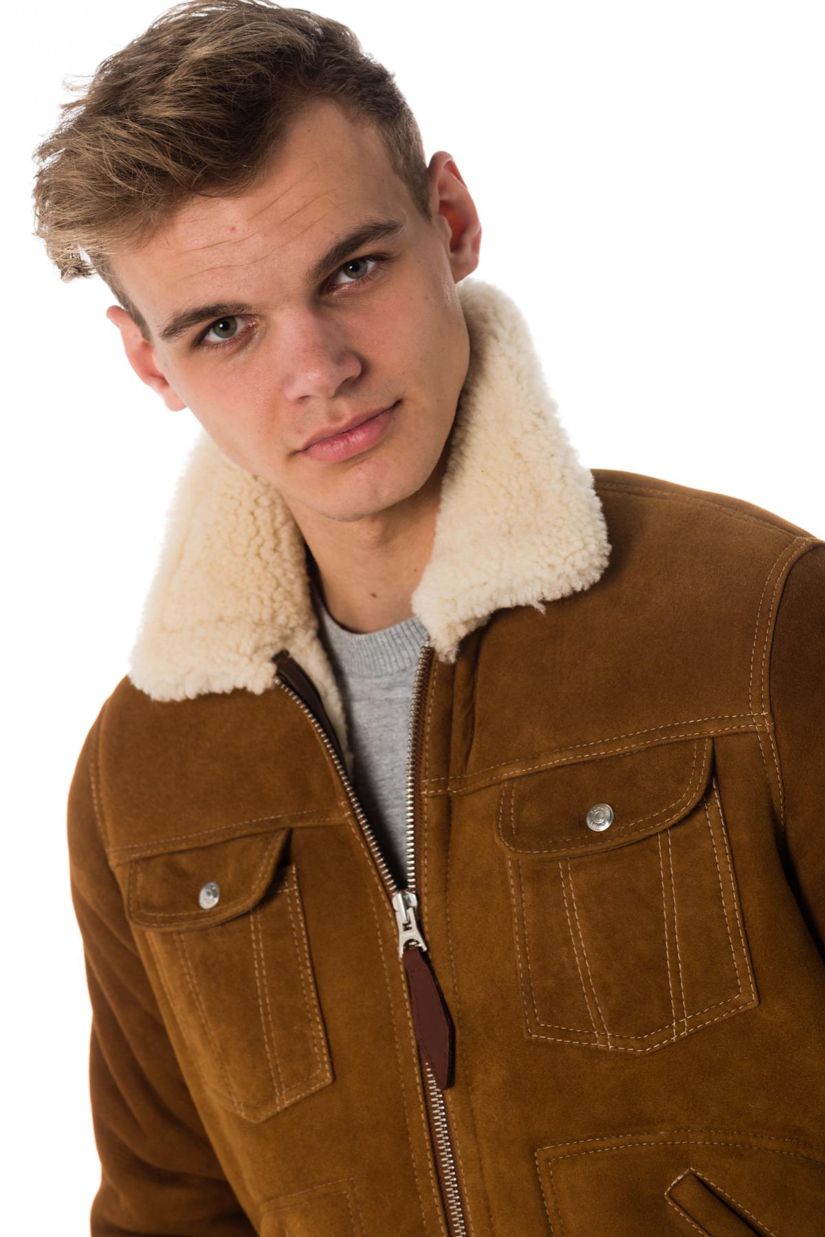 Schott men's shearling jacket - Image n°6