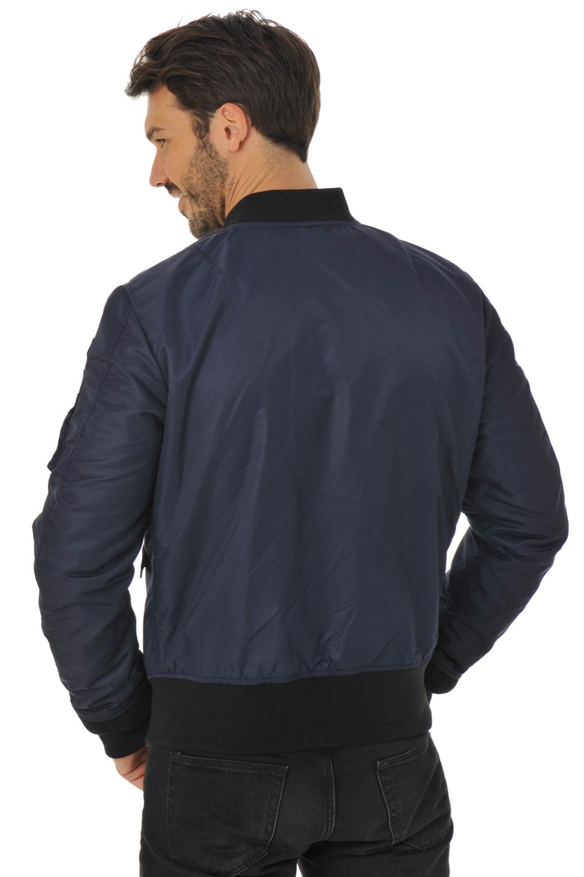 Schott Men's Textile Jacket Blue - Image n°7