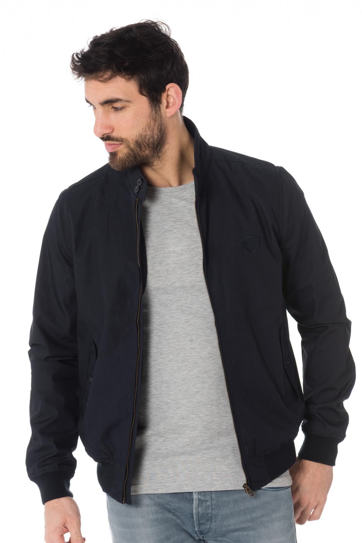 SCHOTT men's blue textile jacket - Image n°4