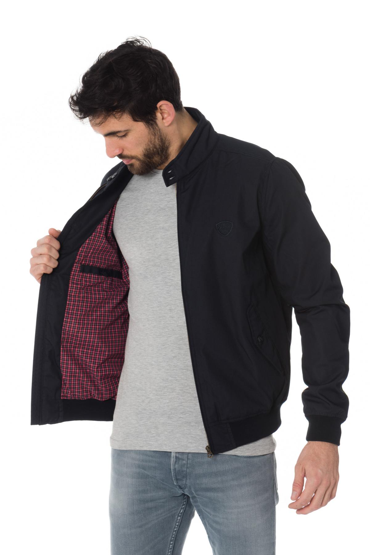 SCHOTT men's blue textile jacket - Image n°6