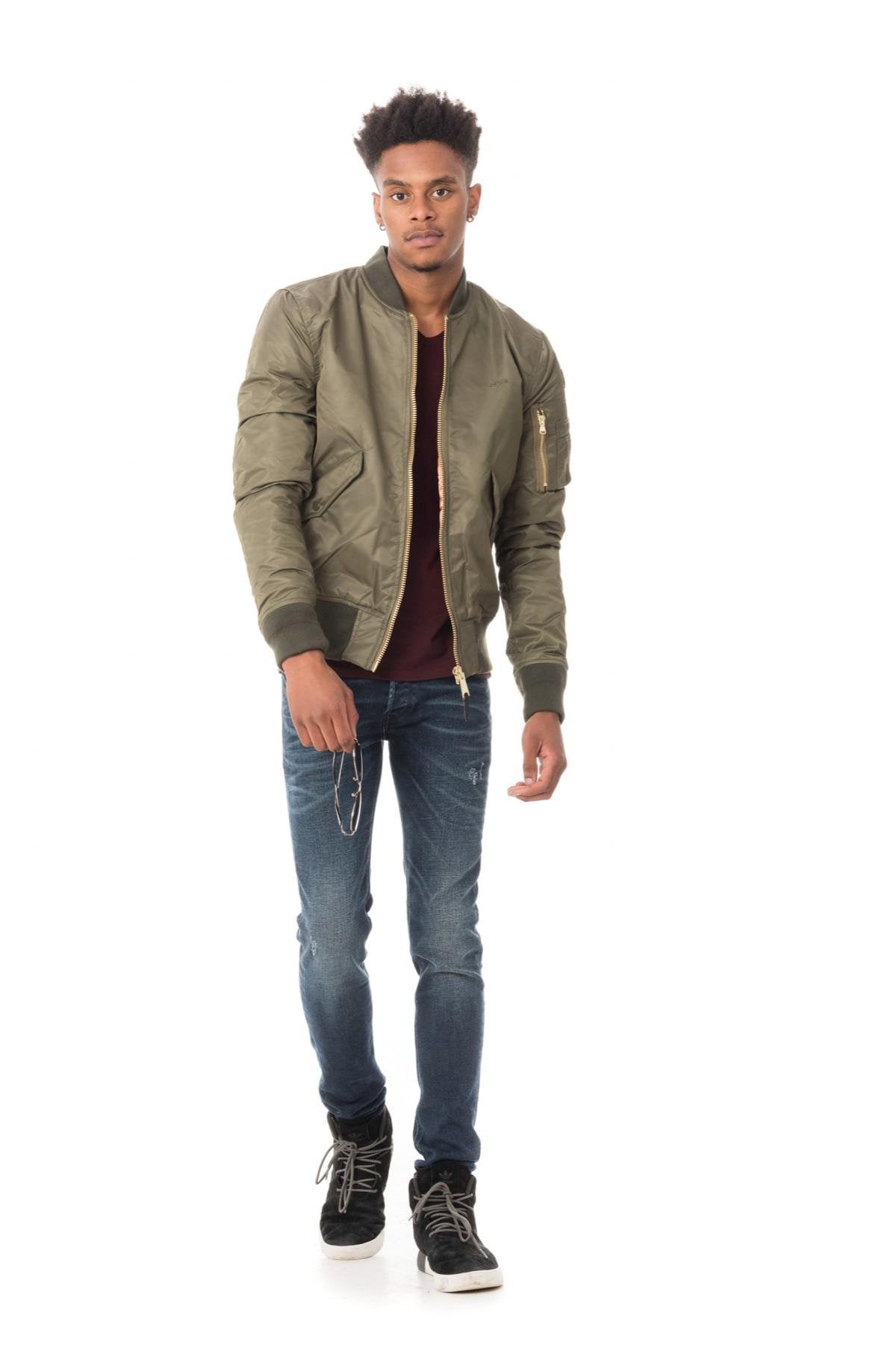 Dark khaki Schott bombers - Image n°2