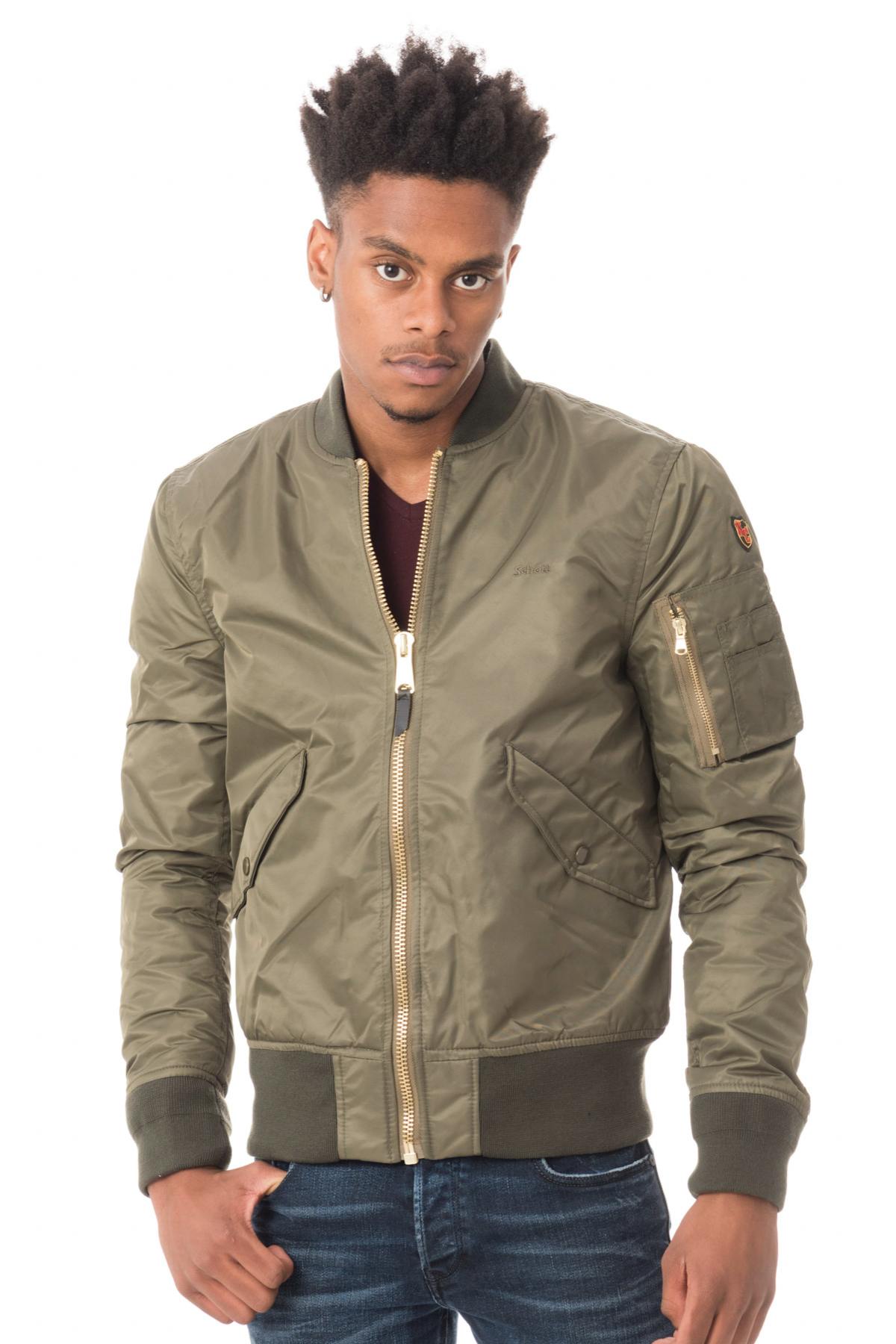 Dark khaki Schott bombers - Image n°1