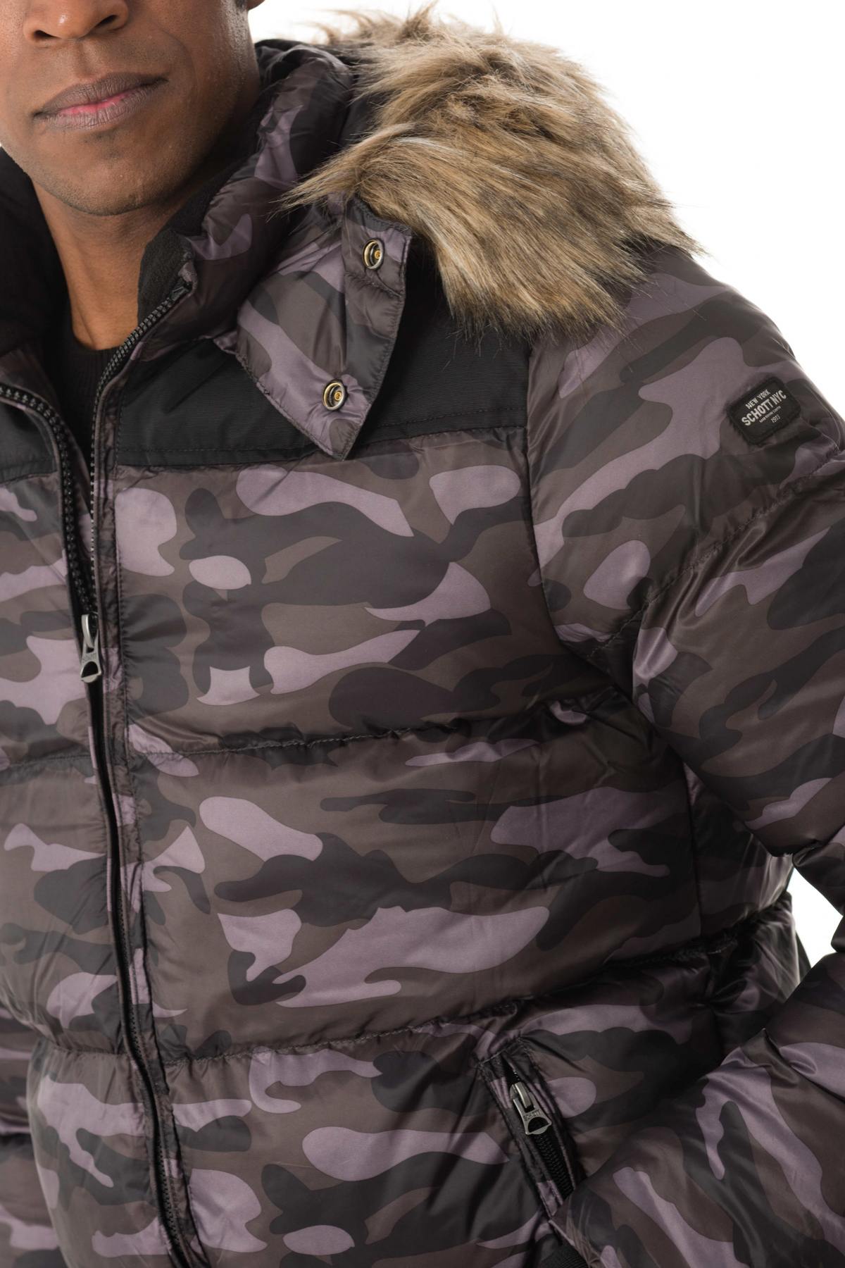 Camouflage print down jacket - Image n°7