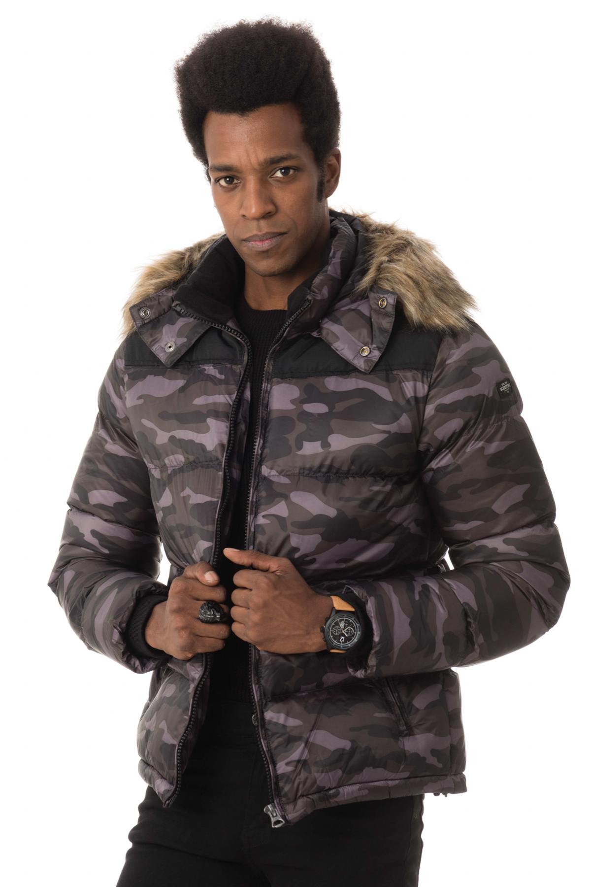 Camouflage print down jacket - Image n°1