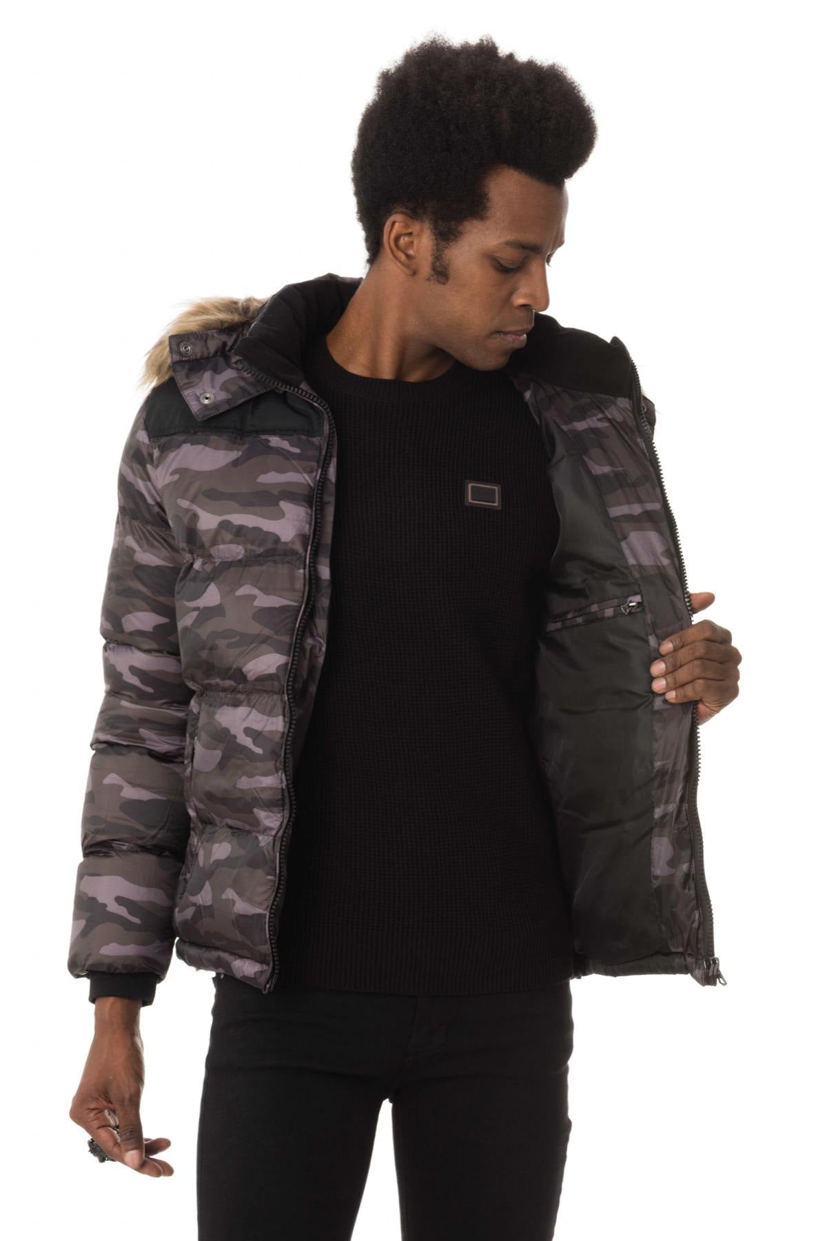 Camouflage print down jacket - Image n°5