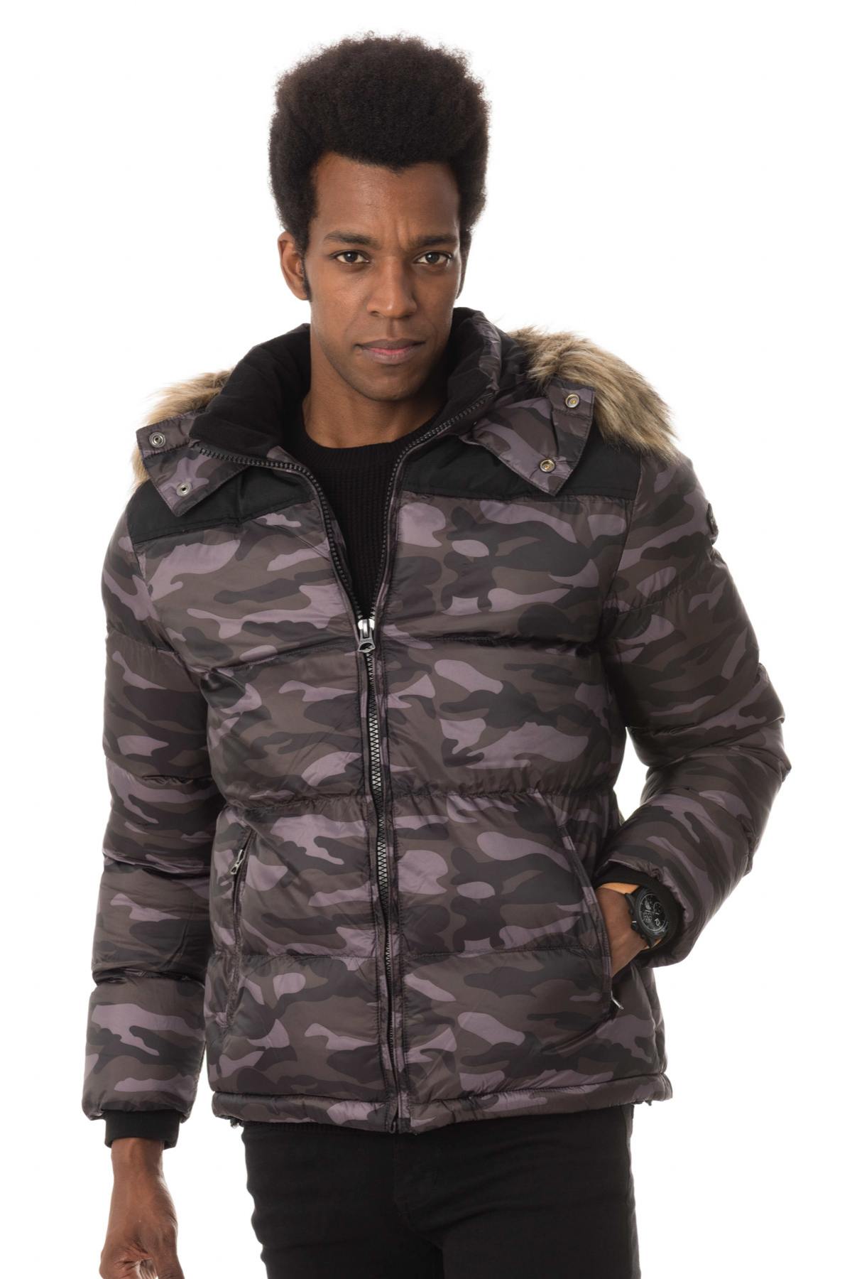 Camouflage print down jacket - Image n°3