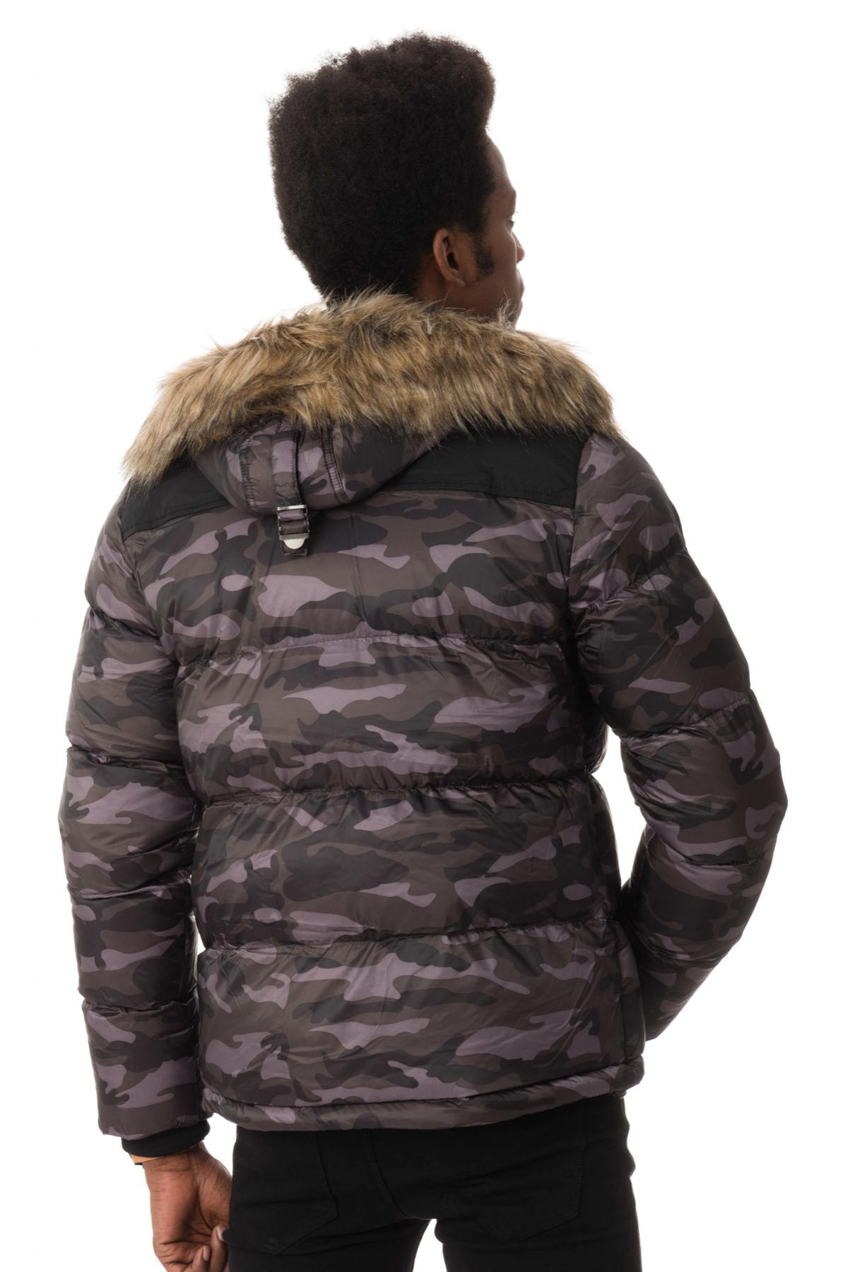 Camouflage print down jacket - Image n°6