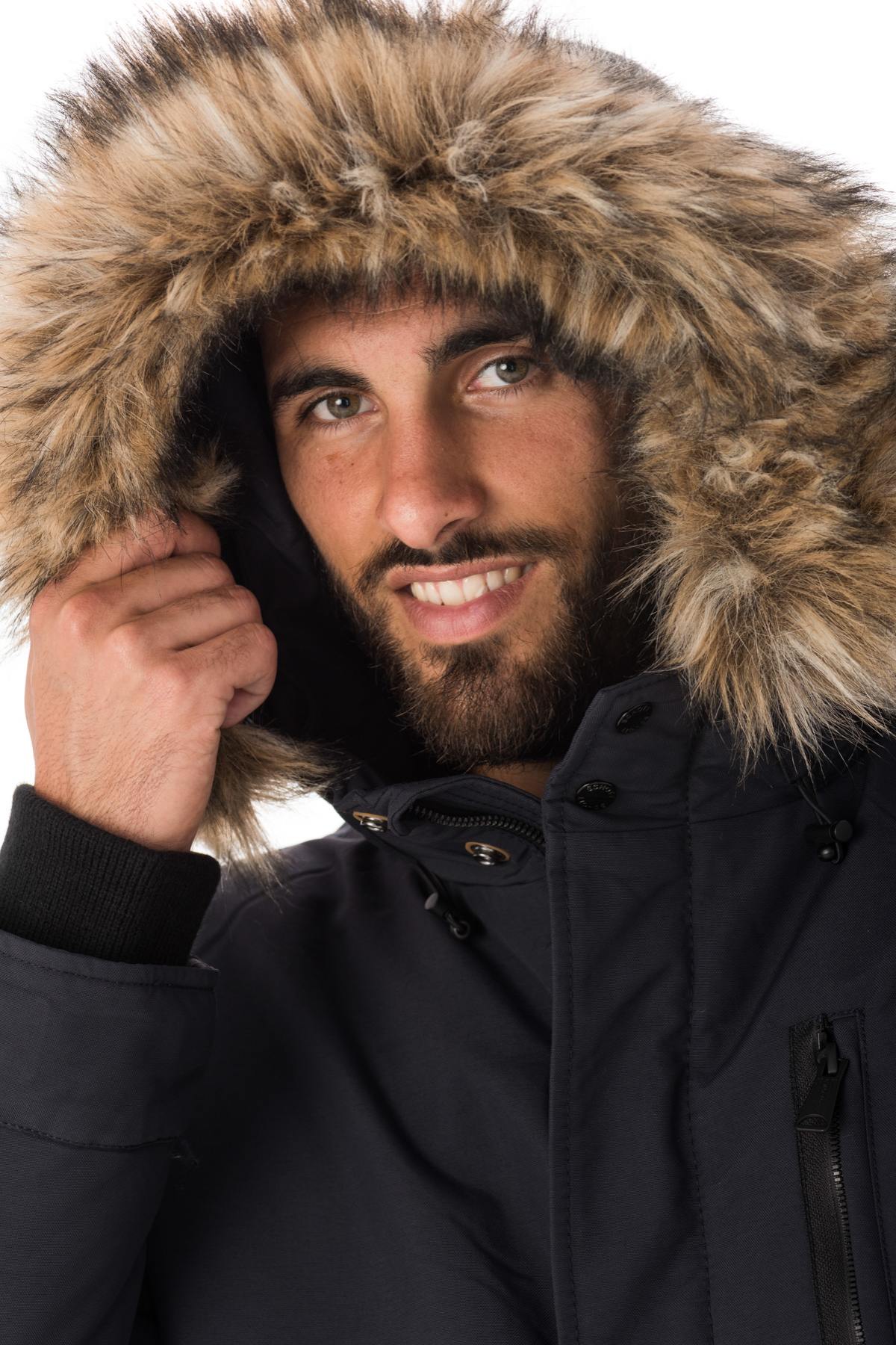 Parka with fur-trimmed hood - Image n°6