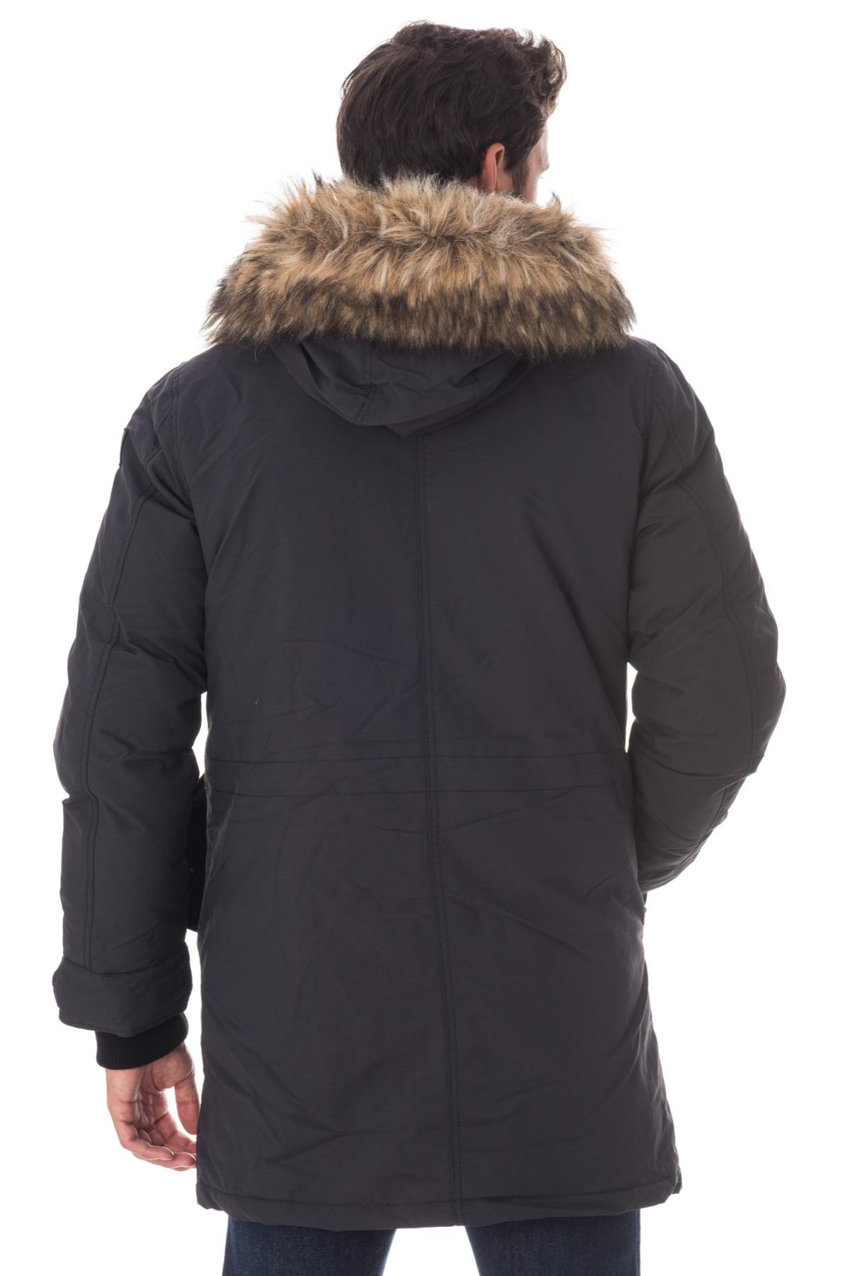 Parka with fur-trimmed hood - Image n°5