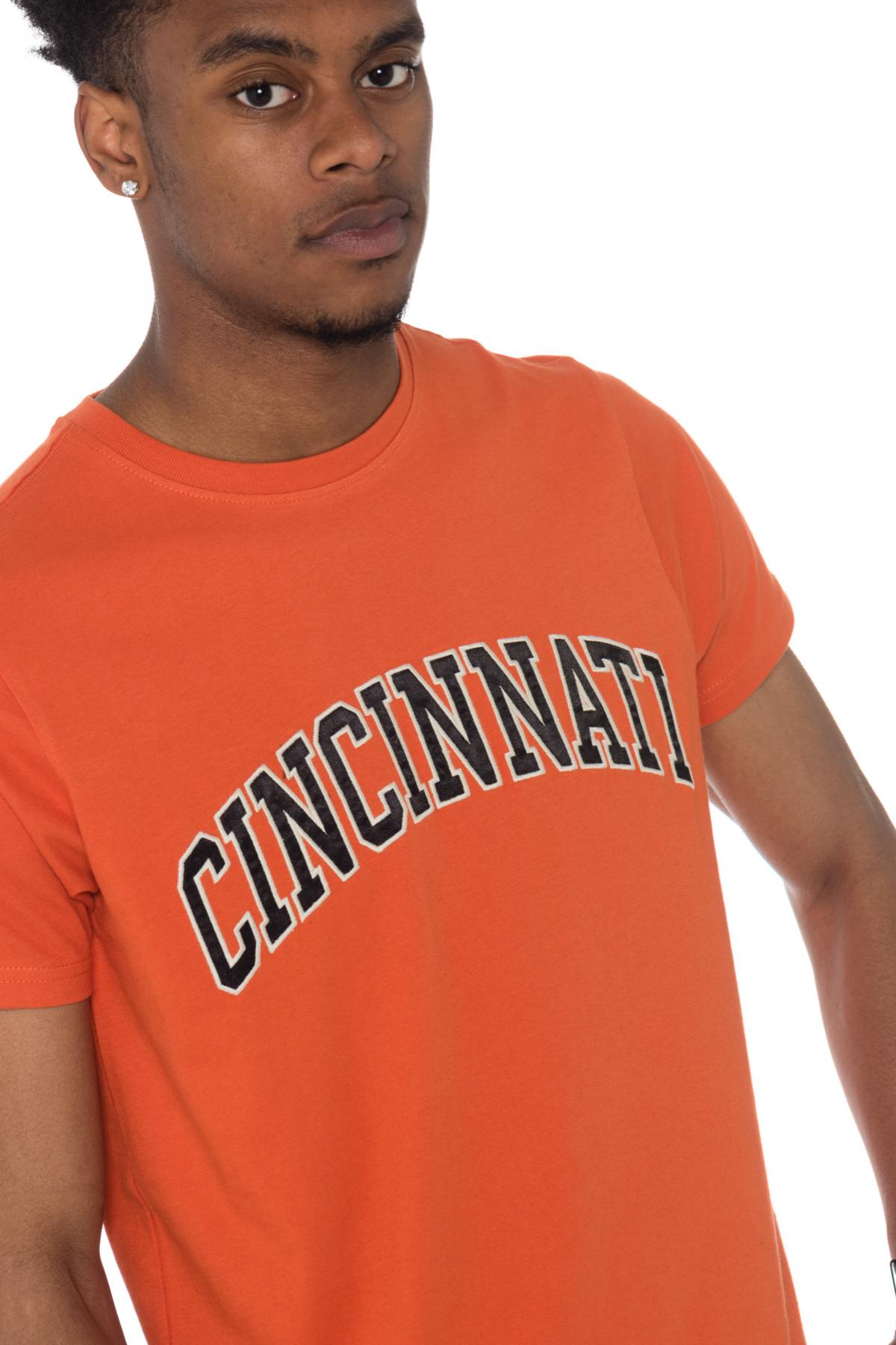 Orange Schott logo Cincinnati t-shirt - Image n°4