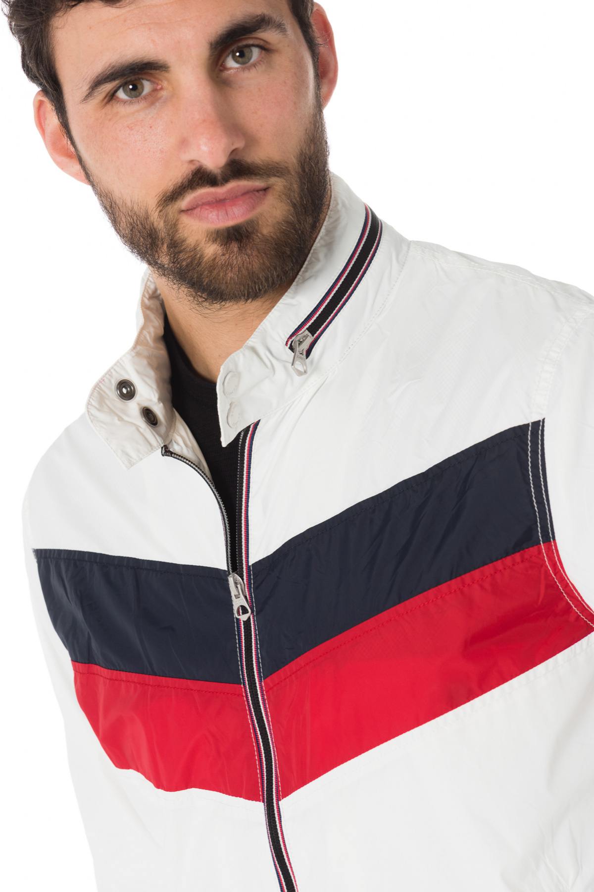 White windbreaker jacket with stripes - Image n°3