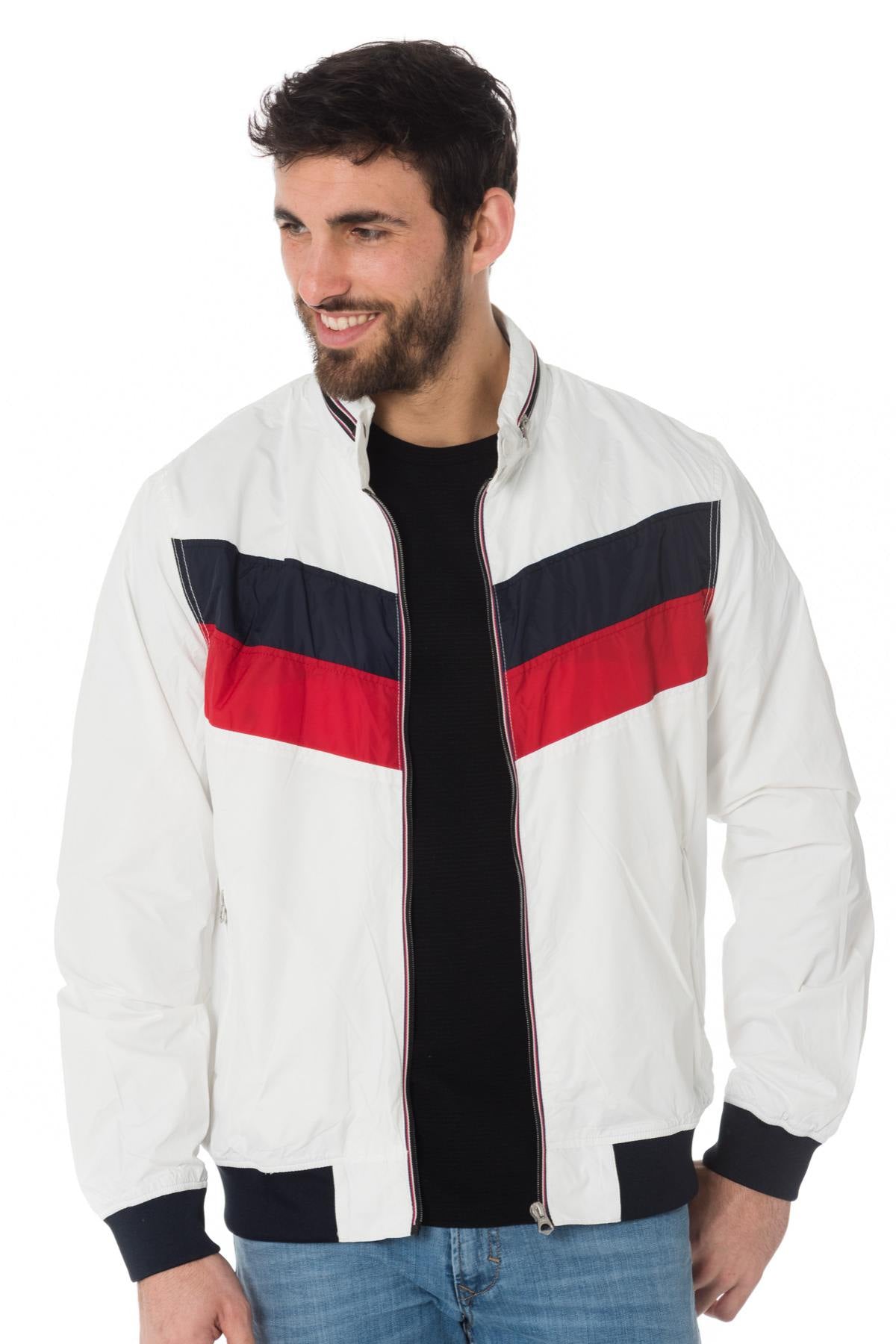 White windbreaker jacket with stripes - Image n°5