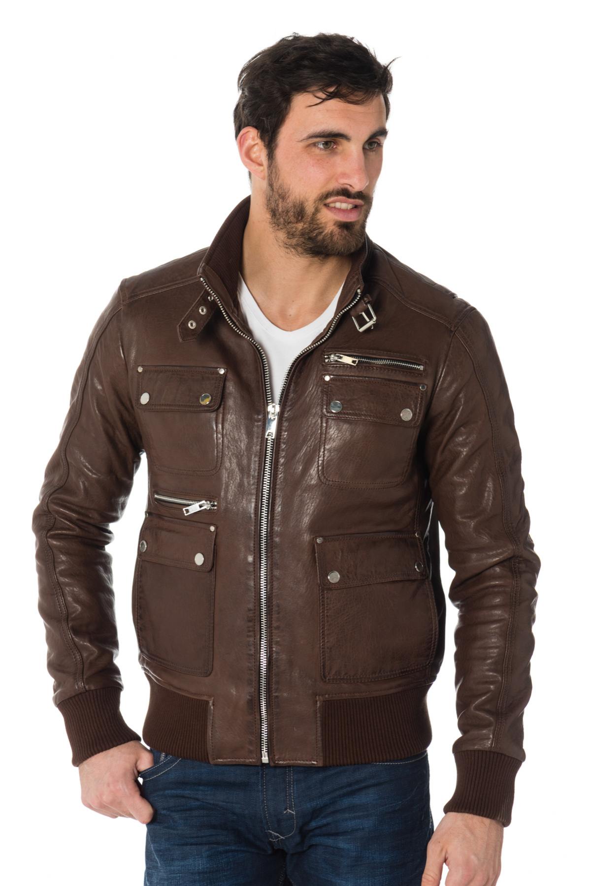 Serge Pariente men's brown jacket - Image n°5