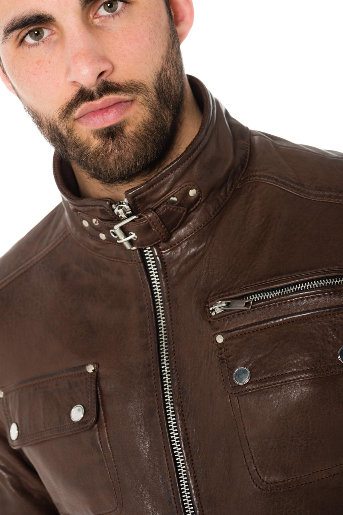 Serge Pariente men's brown jacket - Image n°3