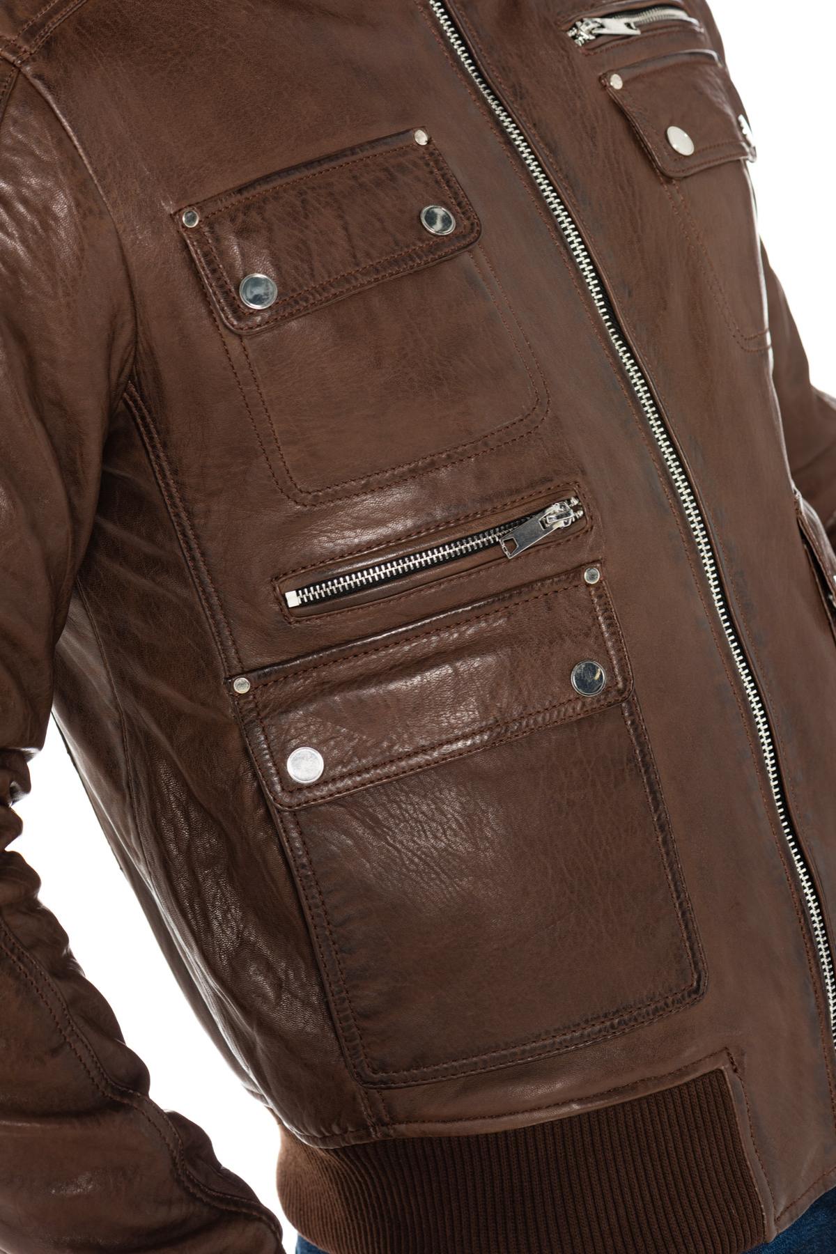 Serge Pariente men's brown jacket - Image n°4