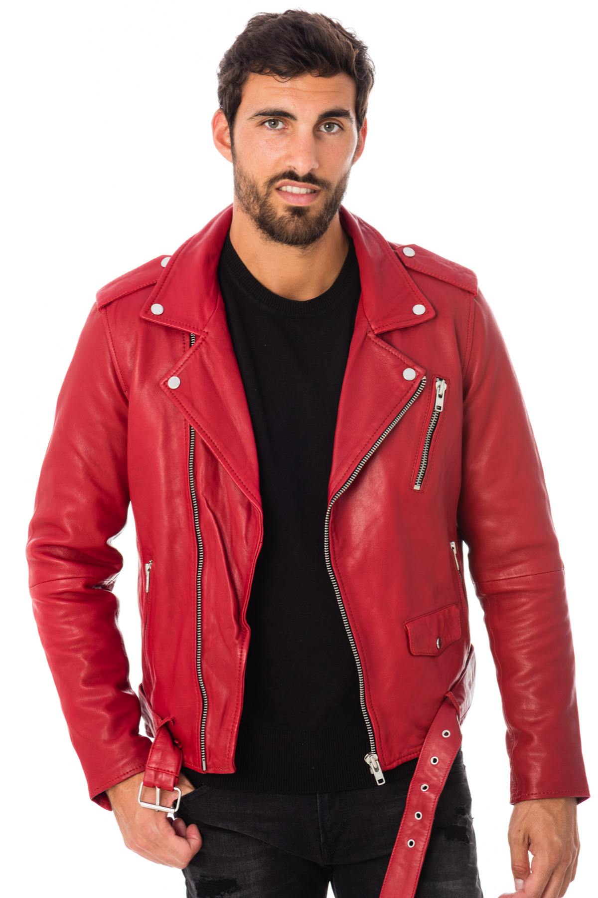 Men's red perfecto - Image n°1