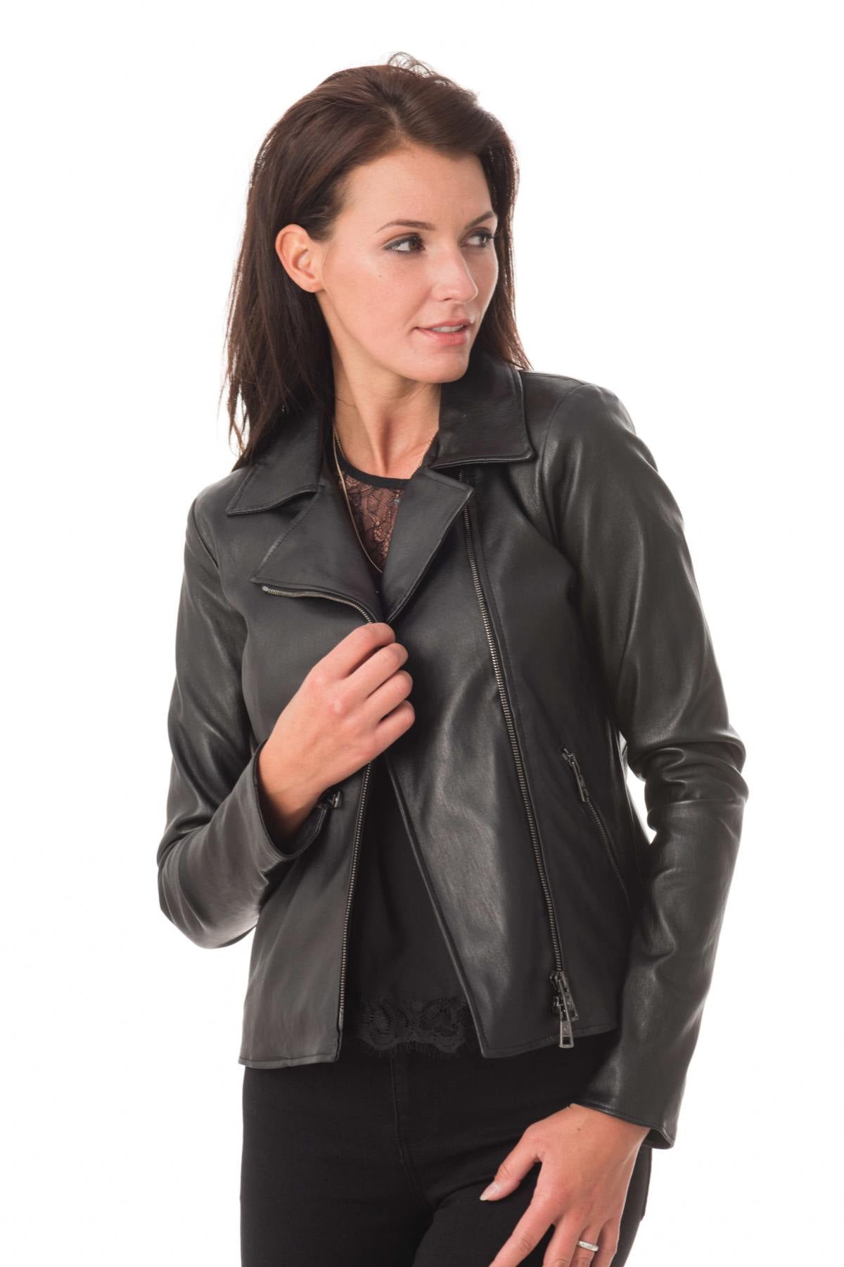  Superb women's stretch perfecto style jacket - Image n°3