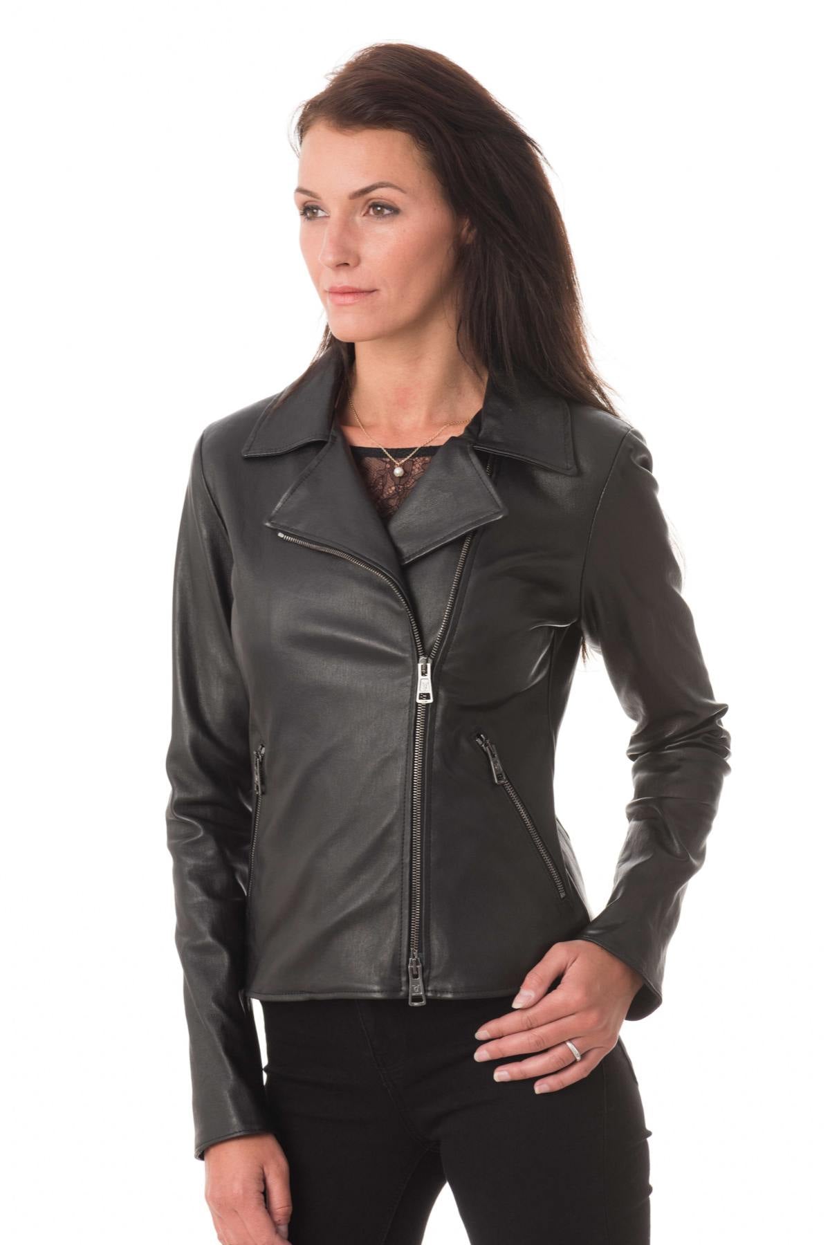  Superb women's stretch perfecto style jacket - Image n°4