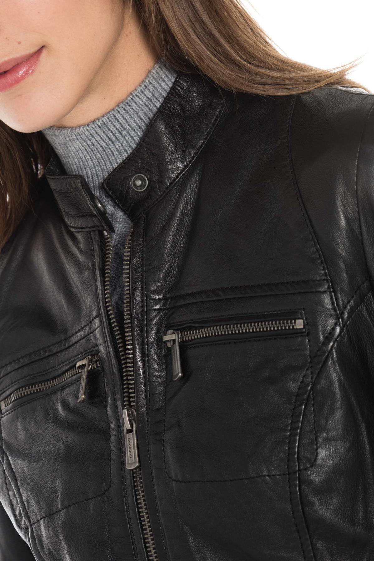 Women's sheepskin leather jacket - Image n°8