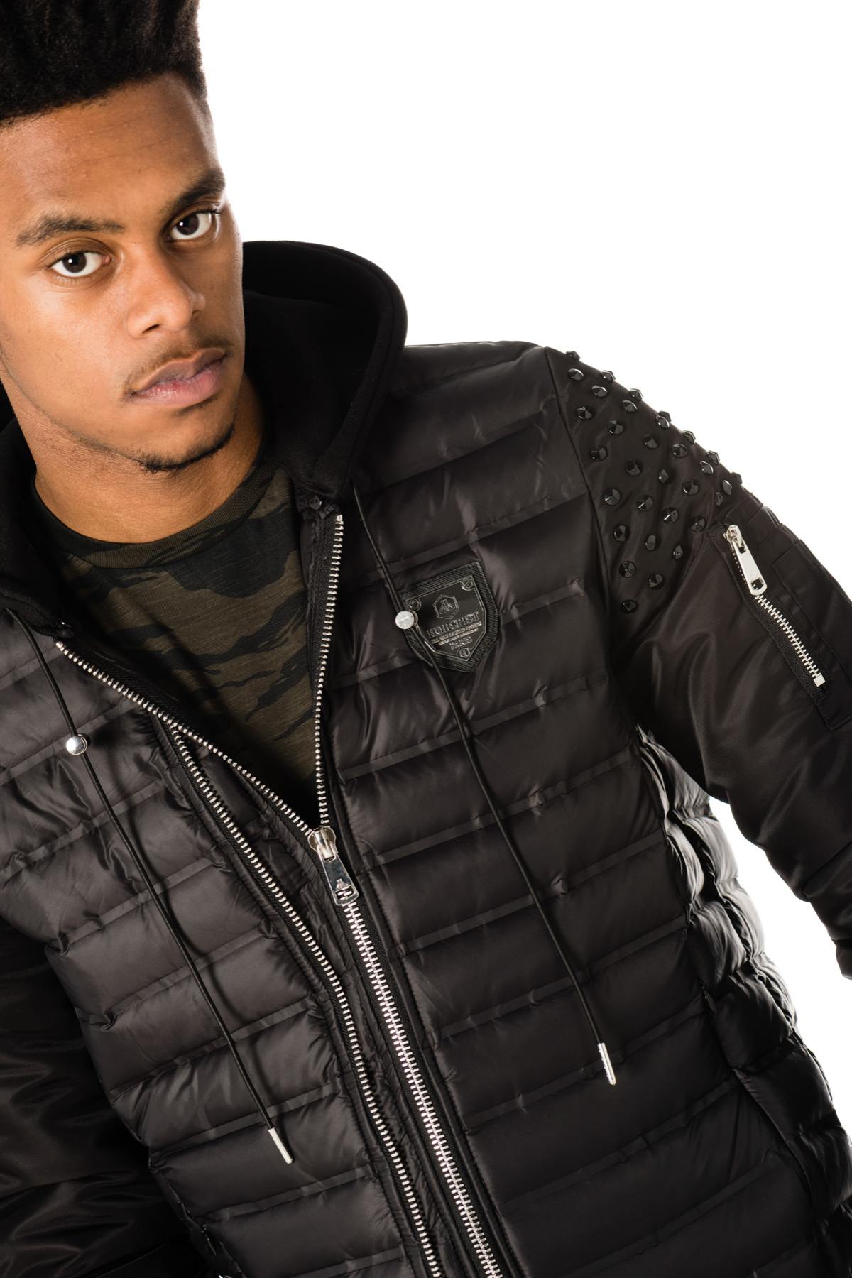 Men's studded nylon jacket - Image n°6