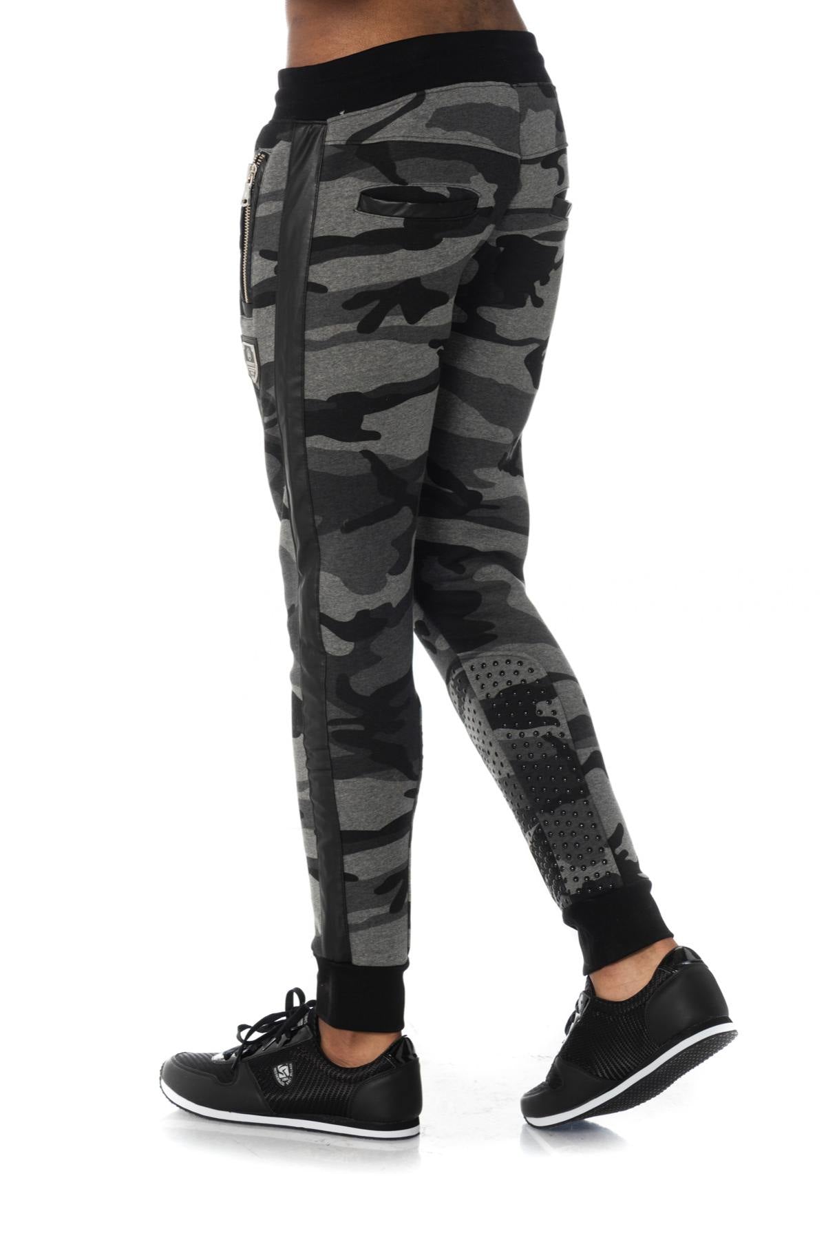 Horspist gray camouflage jogging pants - Image n°2