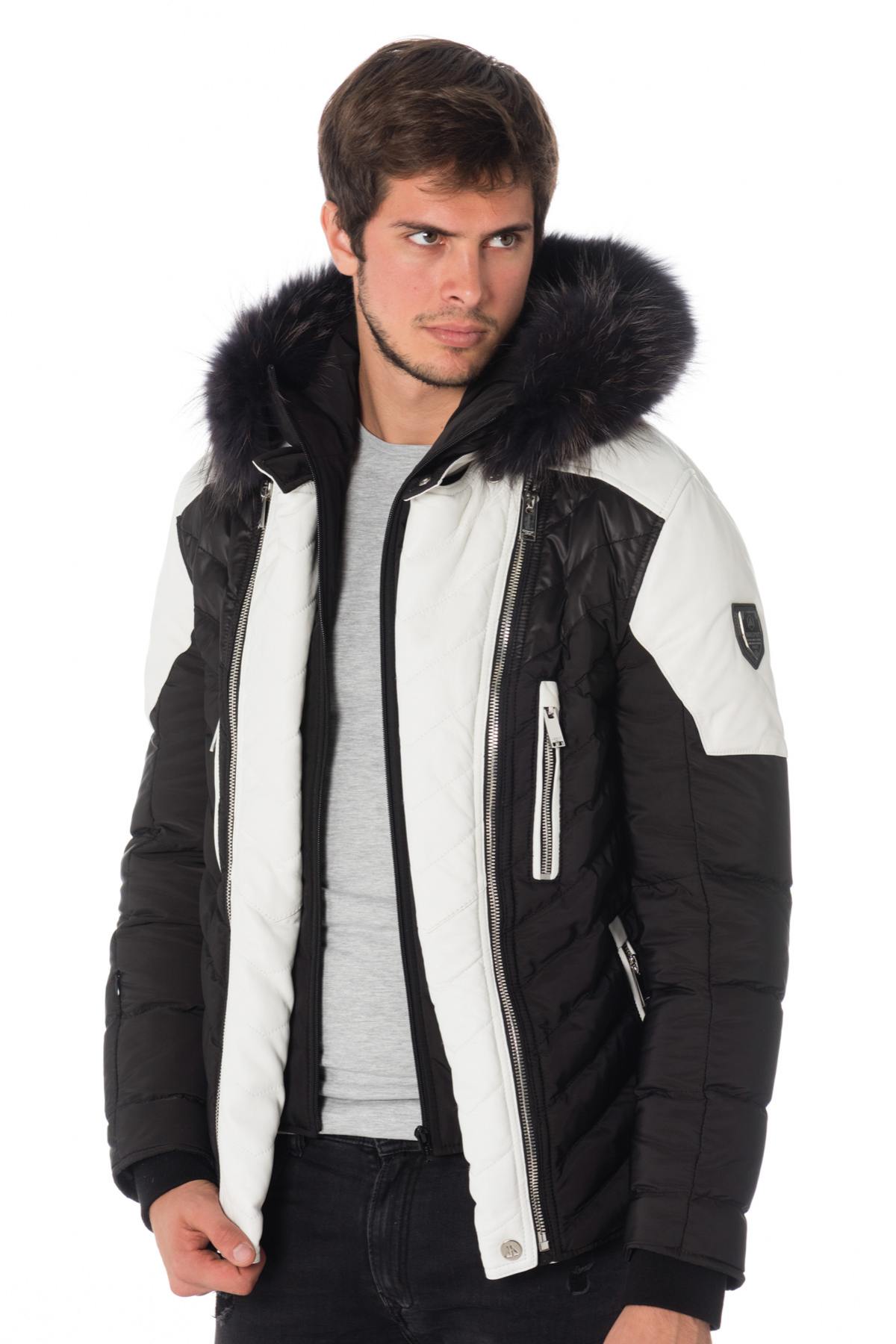 Black and white Horspist down jacket - Image n°3