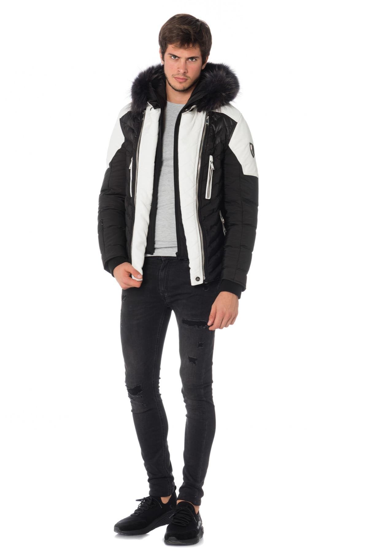 Black and white Horspist down jacket - Image n°2