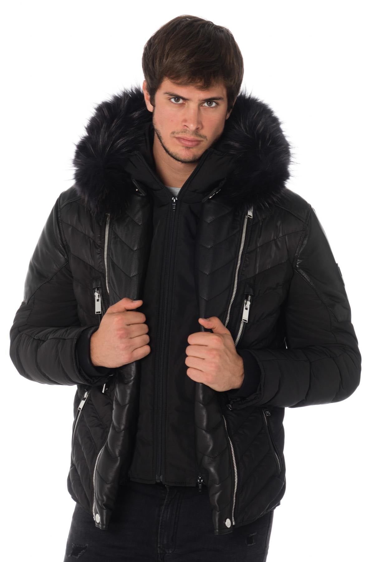 Horspist men's black down jacket - Image n°10