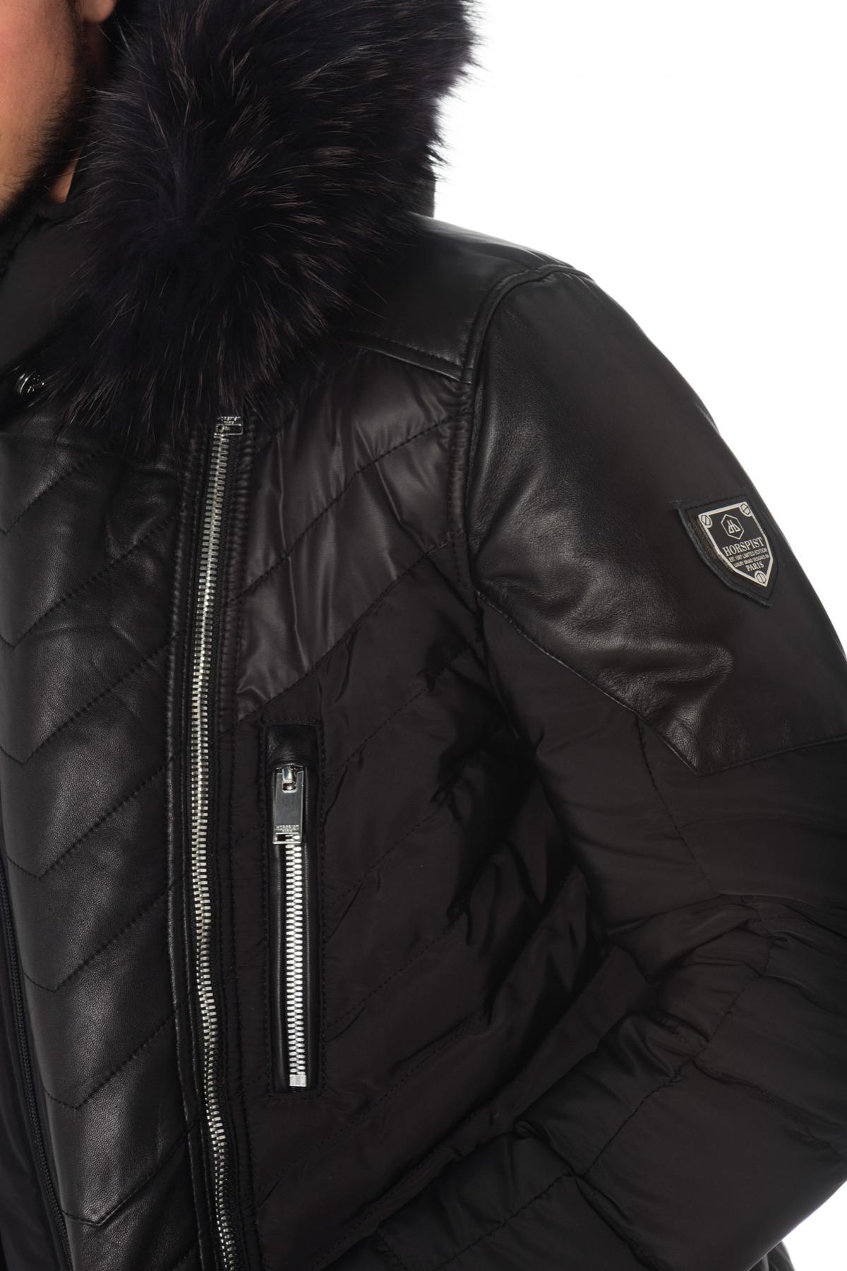 Horspist men's black down jacket - Image n°6