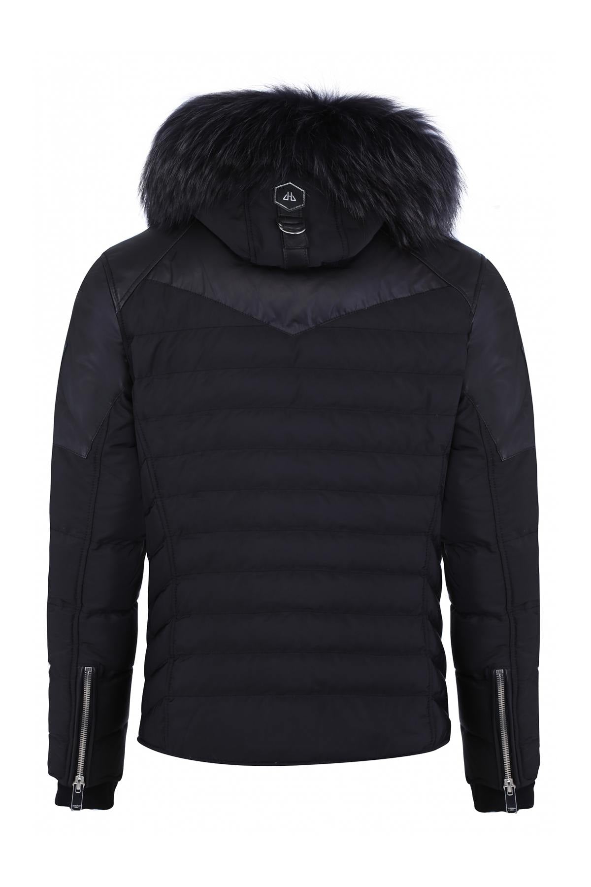 Horspist men's black down jacket - Image n°11