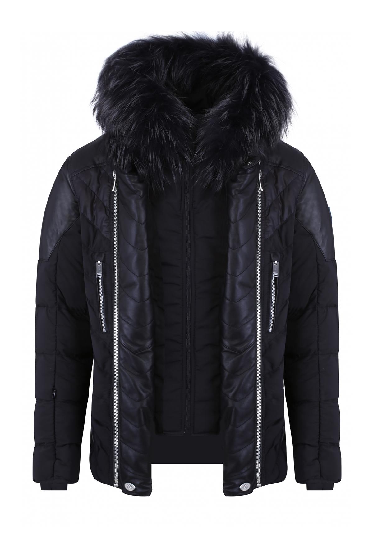 Horspist men's black down jacket - Image n°3